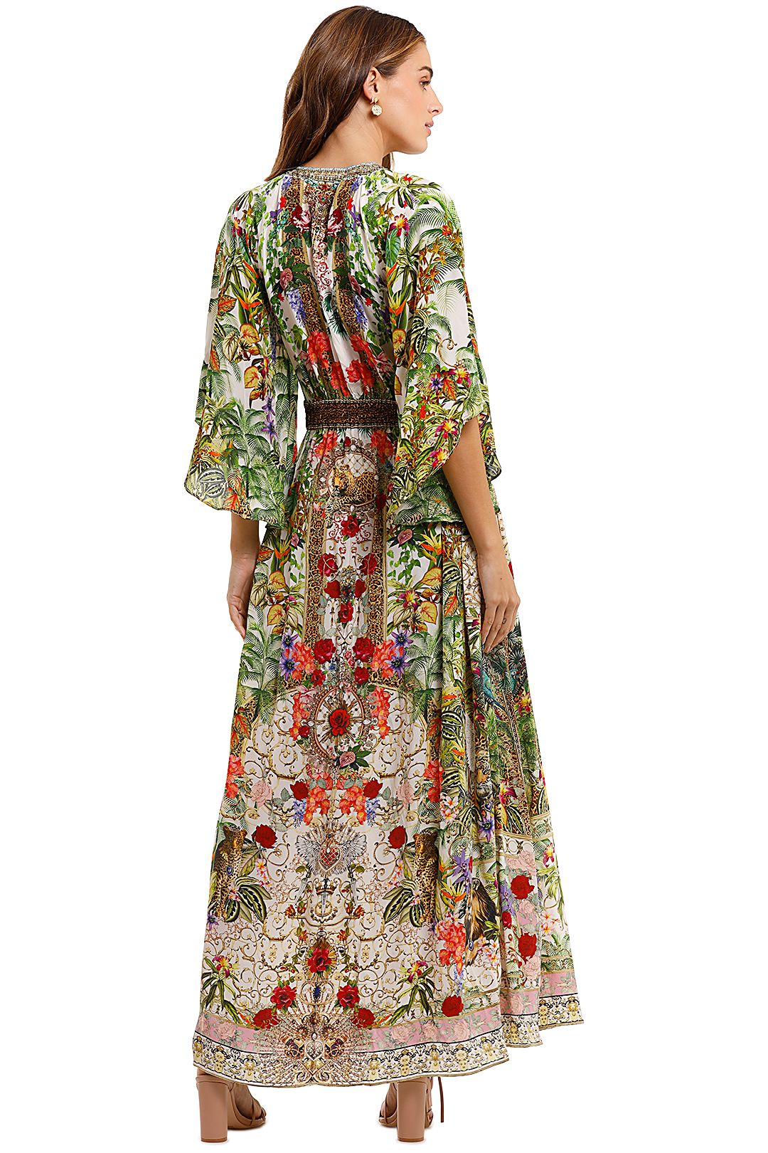 Camilla Long Dress With Smocked Waist Fair Verona Maxi