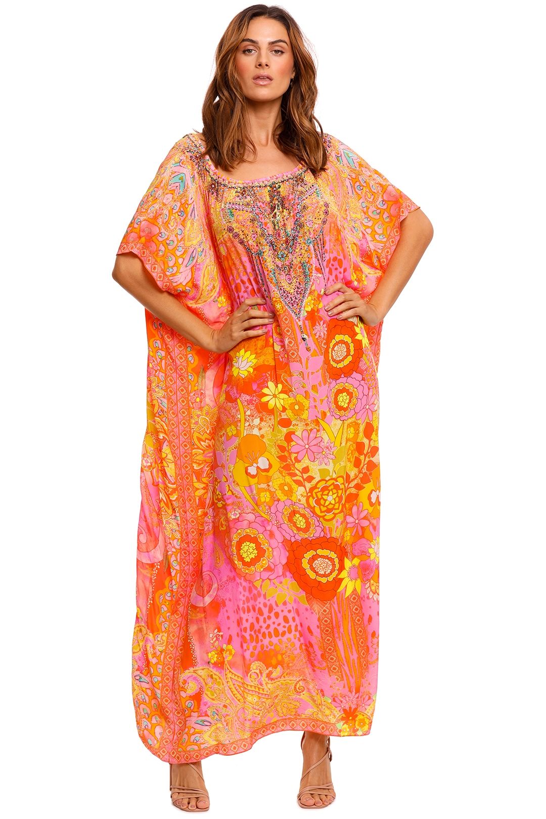 white camilla kaftan