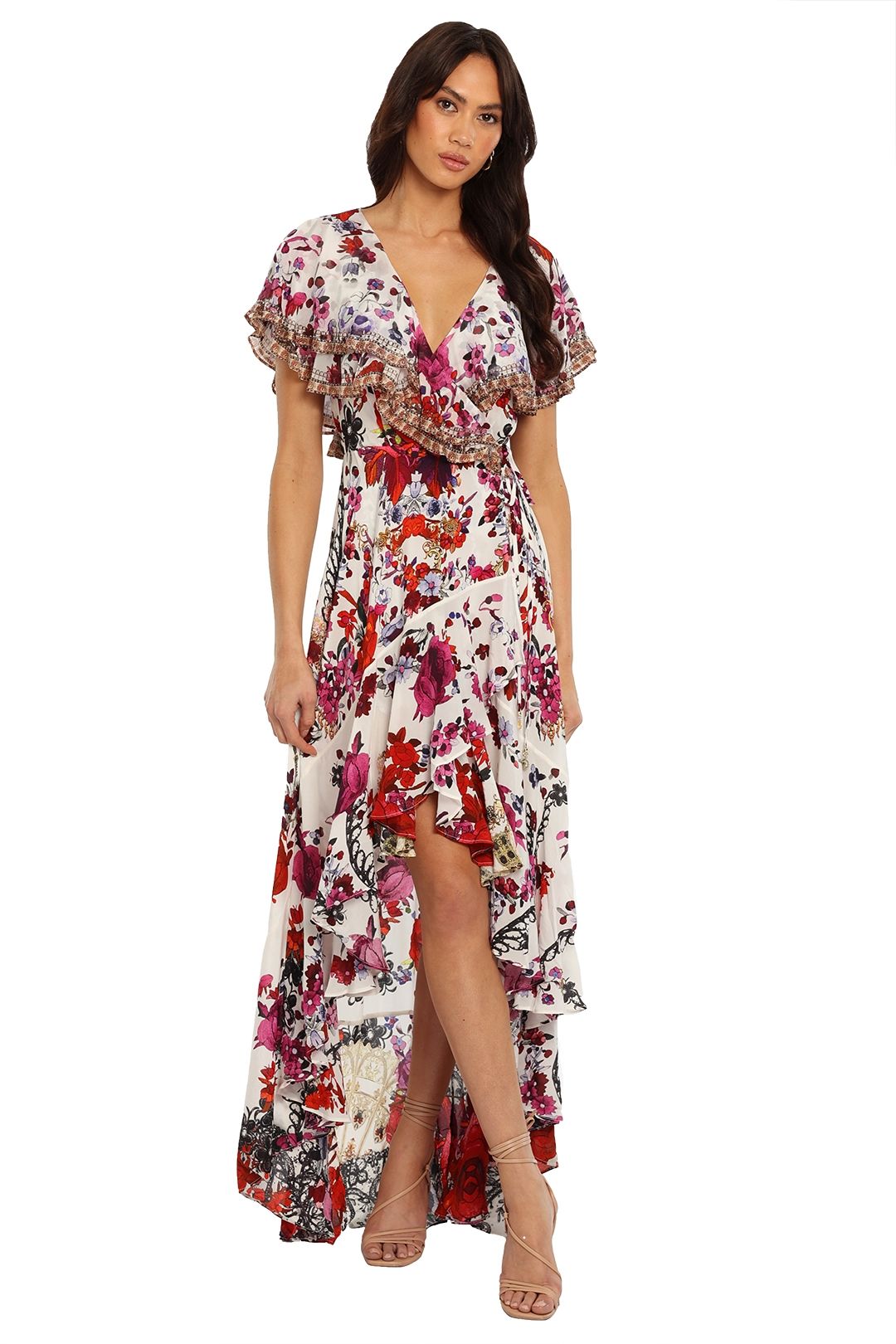 Camilla Reign Of Roses Tiered Midi Dress
