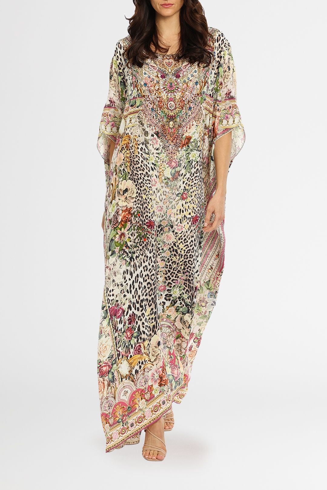 Camilla Round Neck Kaftan Anarchy At Annabels animal