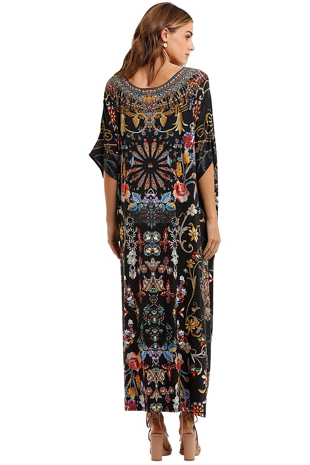 Camilla Round Neck Kaftan Dancing In The Dark Relaxed Fit