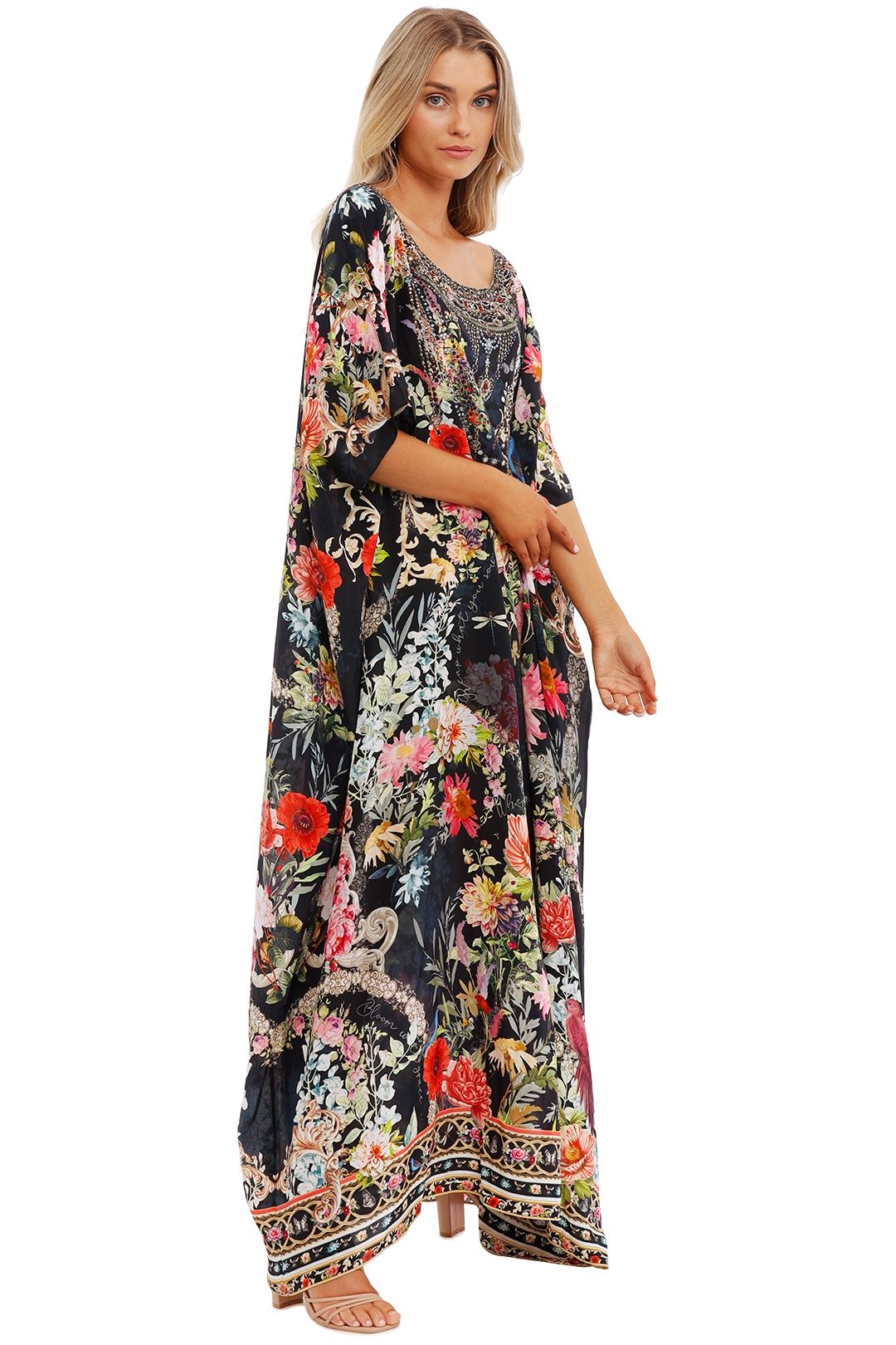 Hire Round Neck Kaftan in Hampton Hive 