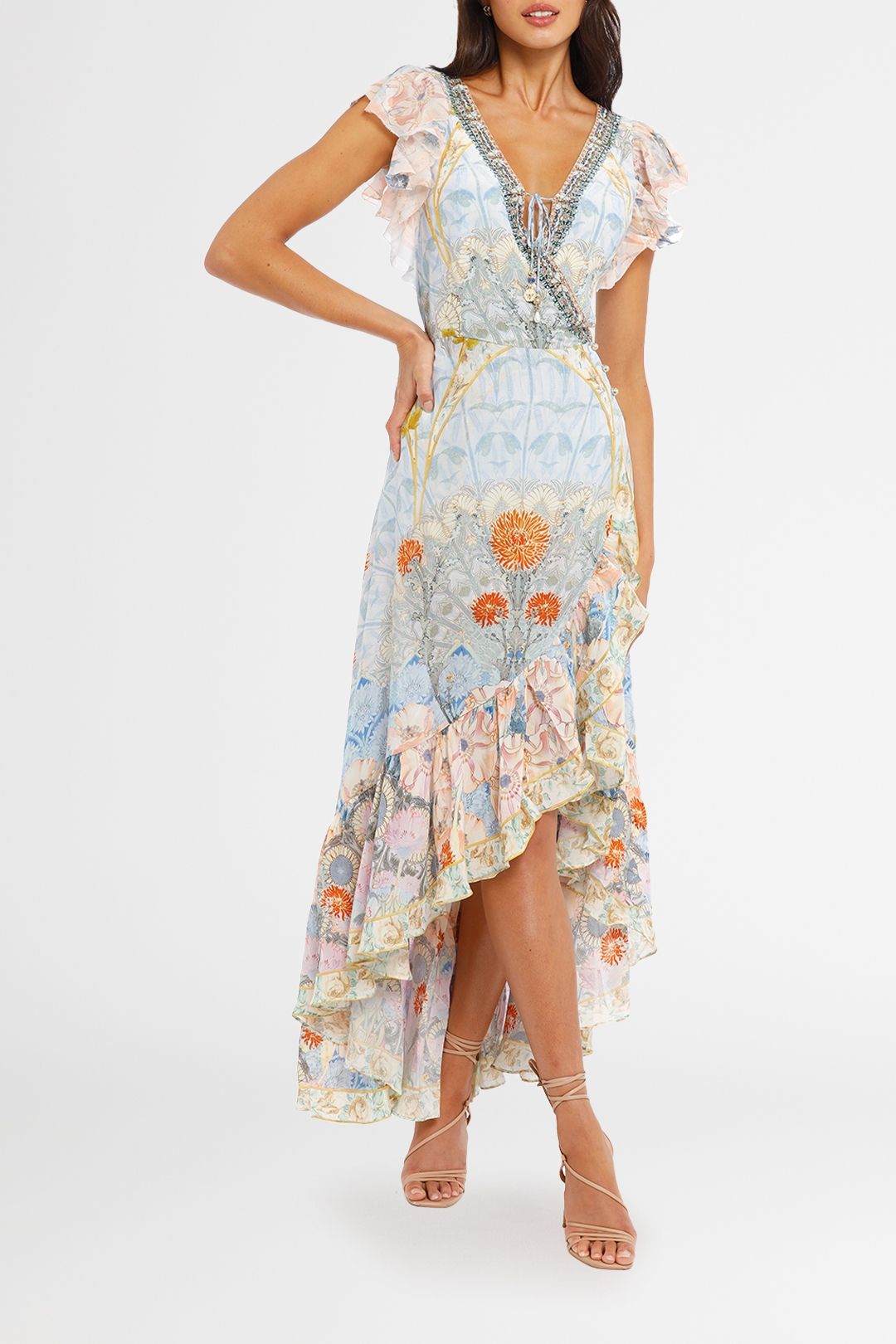 Camilla Ruffle Wrap Dress Morris Muse