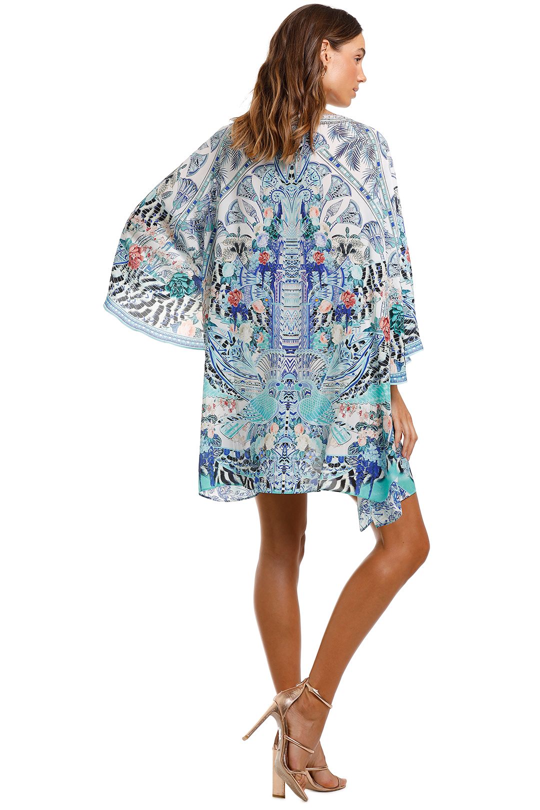 JERSEY SHORT KAFTAN WITH CURVED HEM TO THE GYPSY