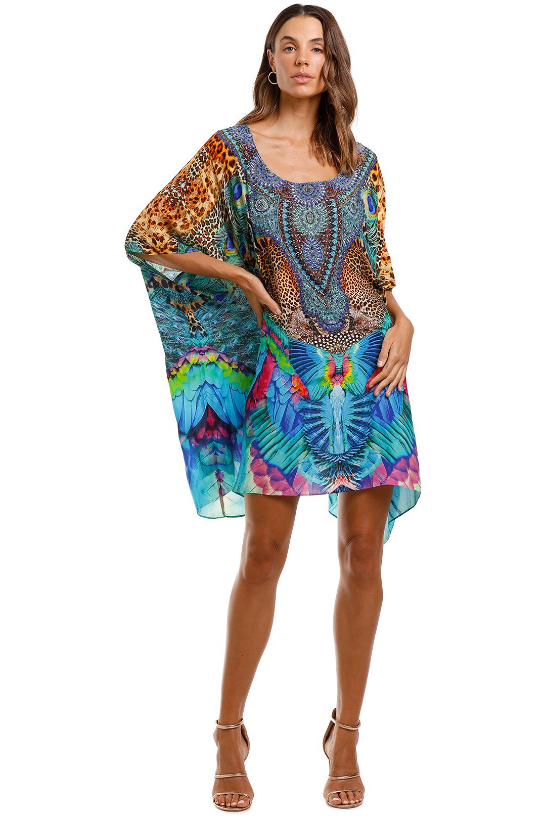 white camilla kaftan