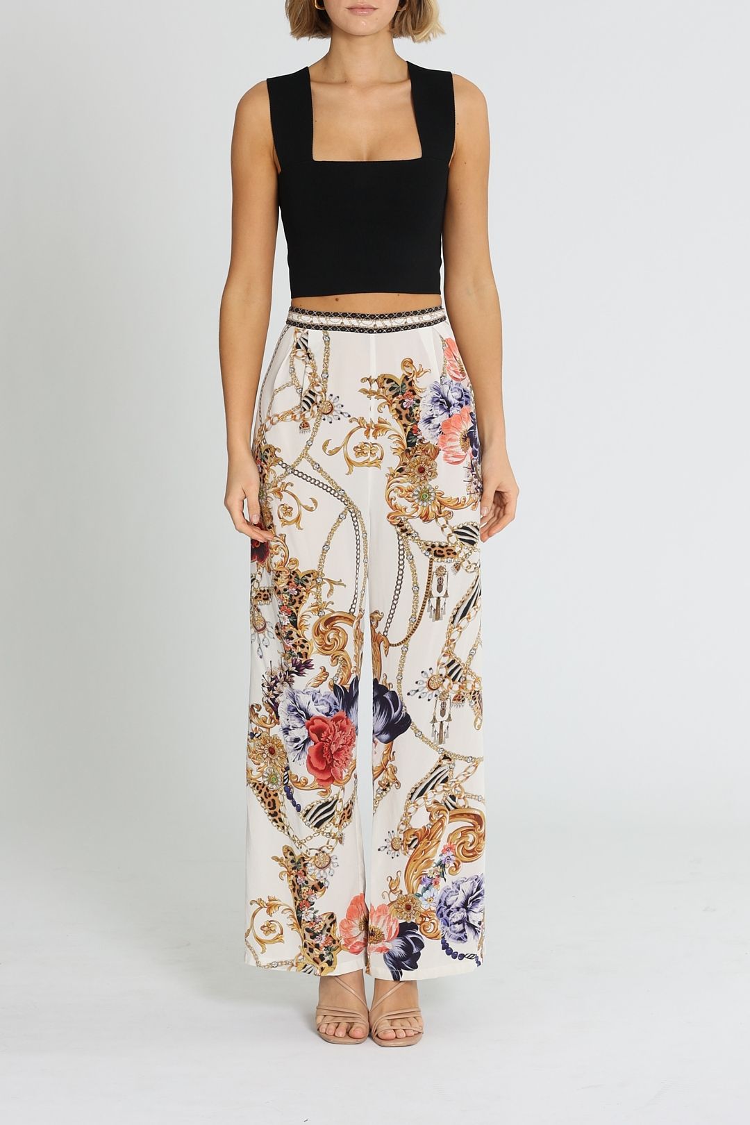 Camilla Tuck Front Pant Reign Supreme Print