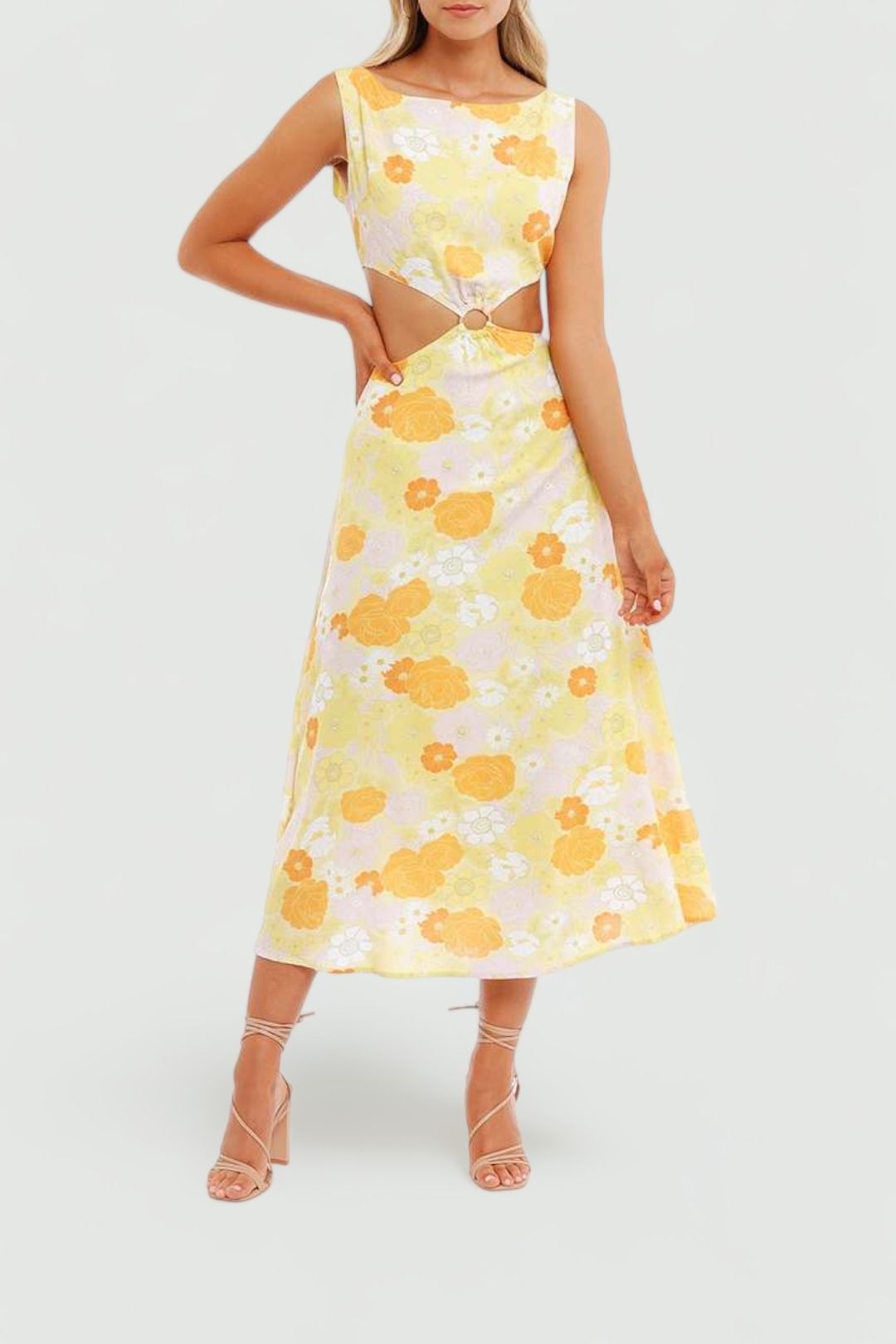 Charlie Holiday Clemence Dress Mod Floral midi
