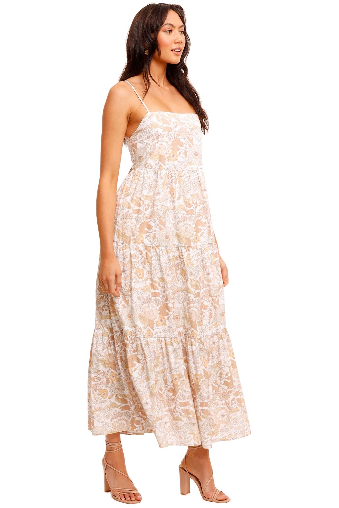 Charlie Holiday Isabella Sleeveless Maxi Dress Floral