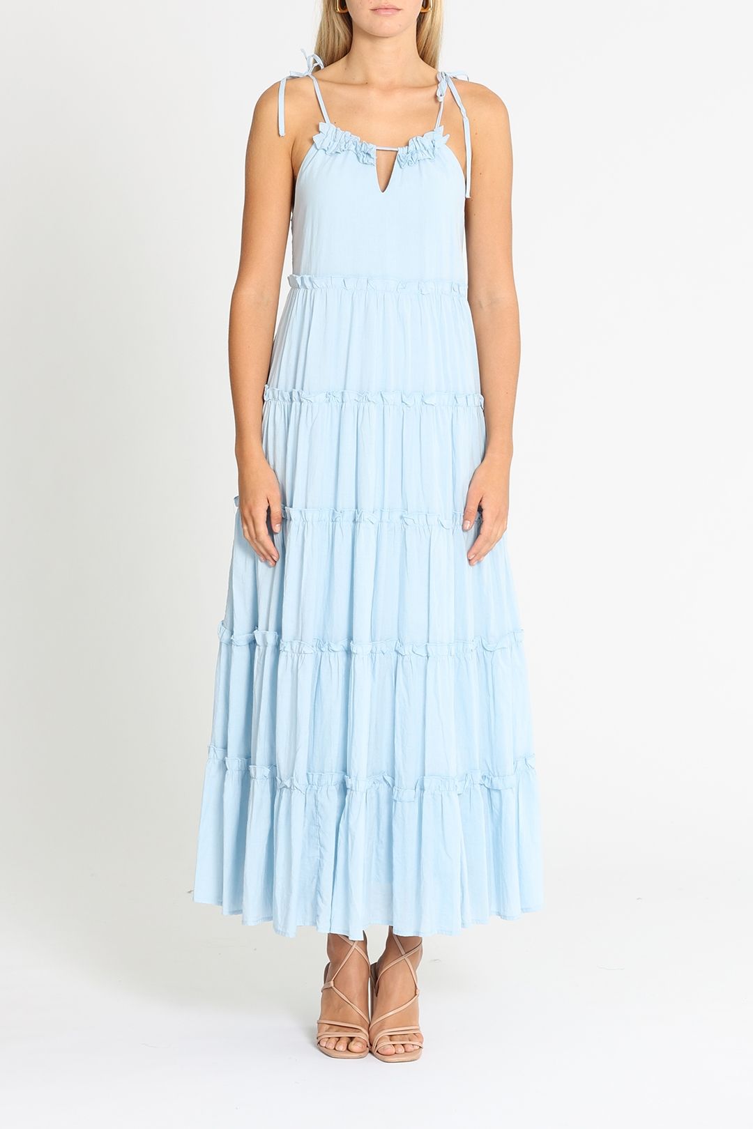 Charlie Holiday Senorita Maxi Dress Blue