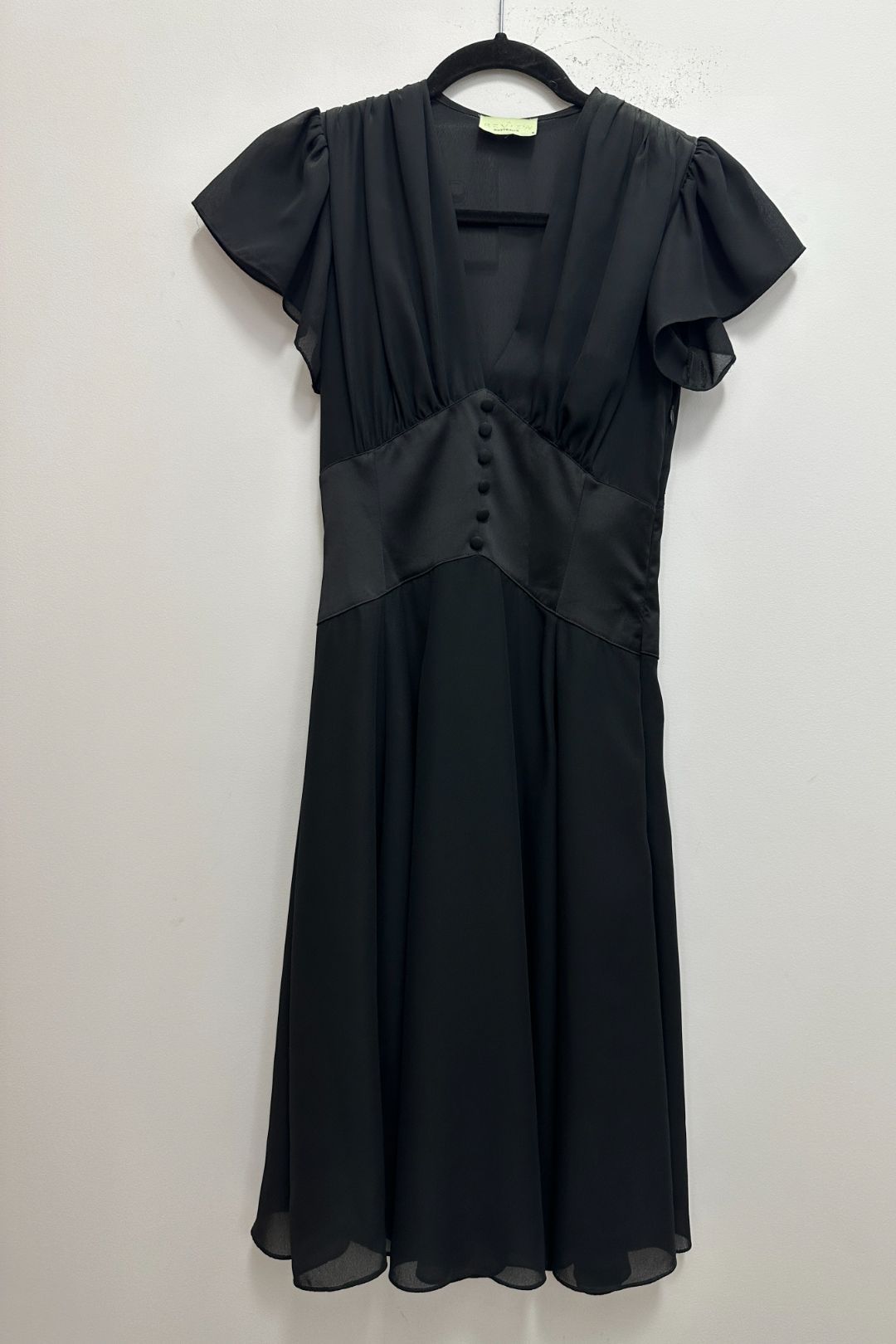 Classic Empire Waist Black Dress
