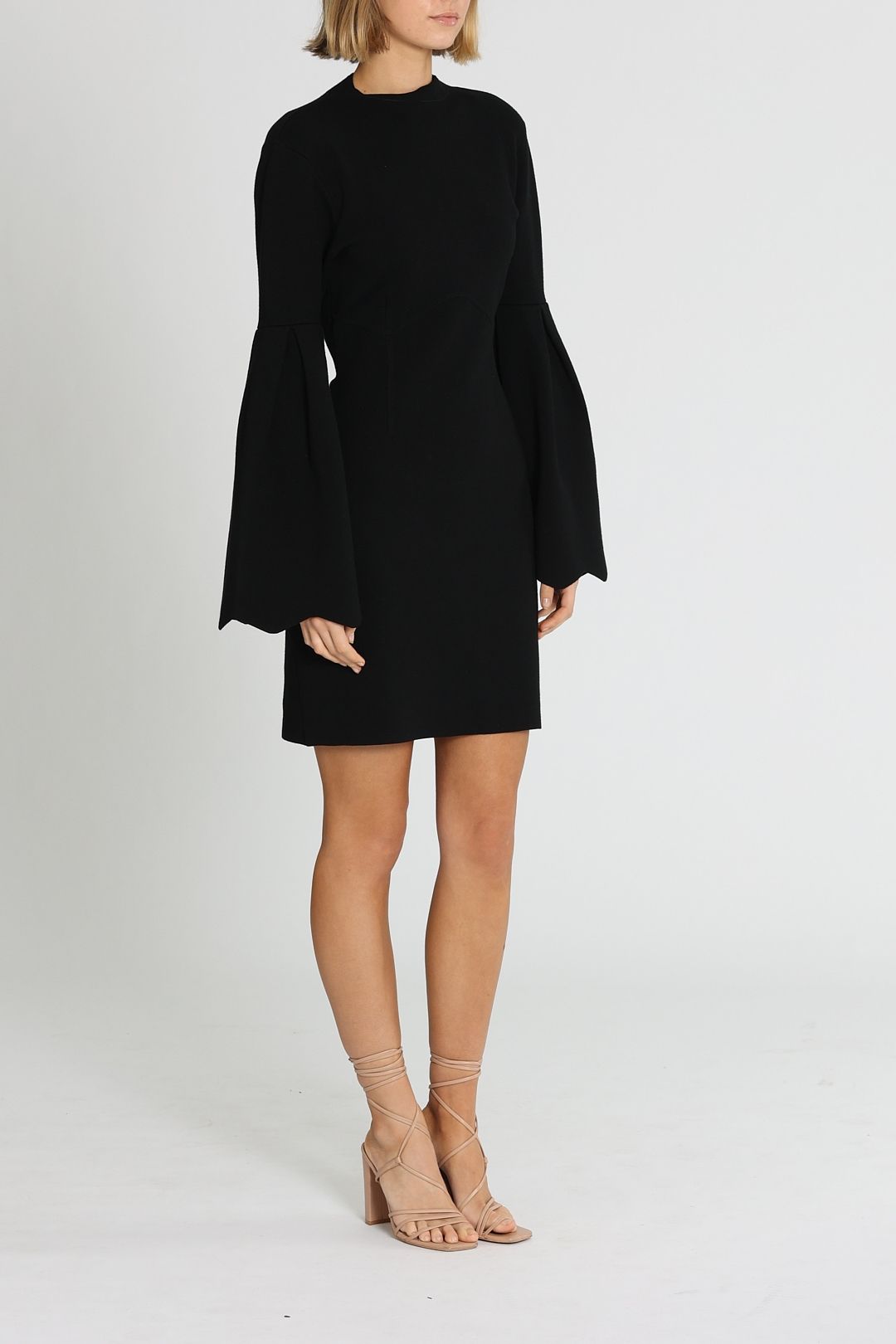 Clea Ebony Knit Dress Black Mini