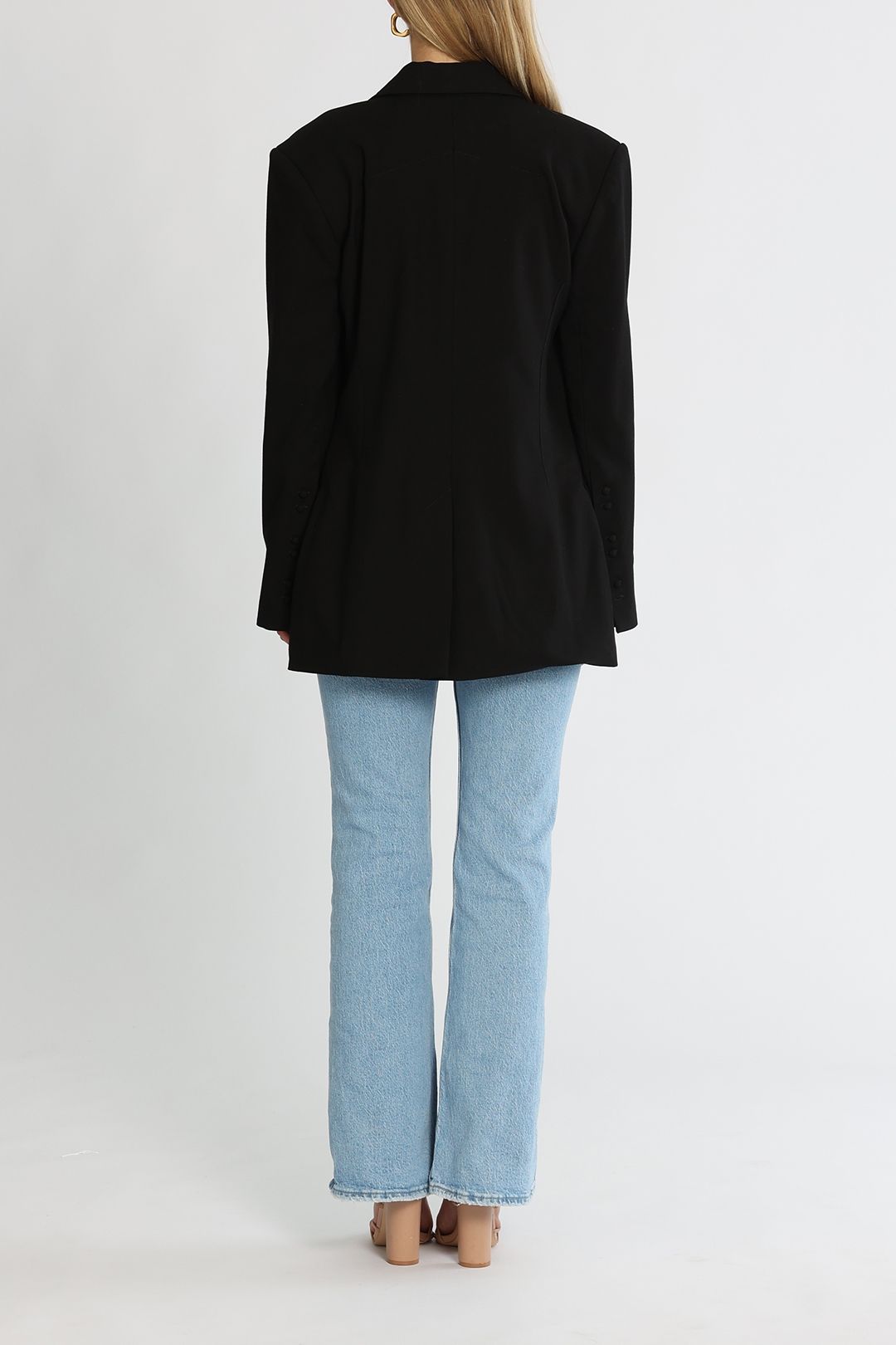 Clea Paloma Blazer Black Front Pockets