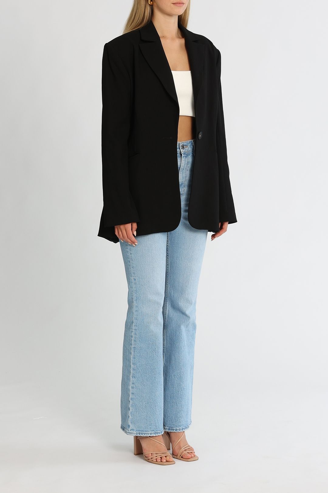 Clea Paloma Blazer Black Long Sleeves