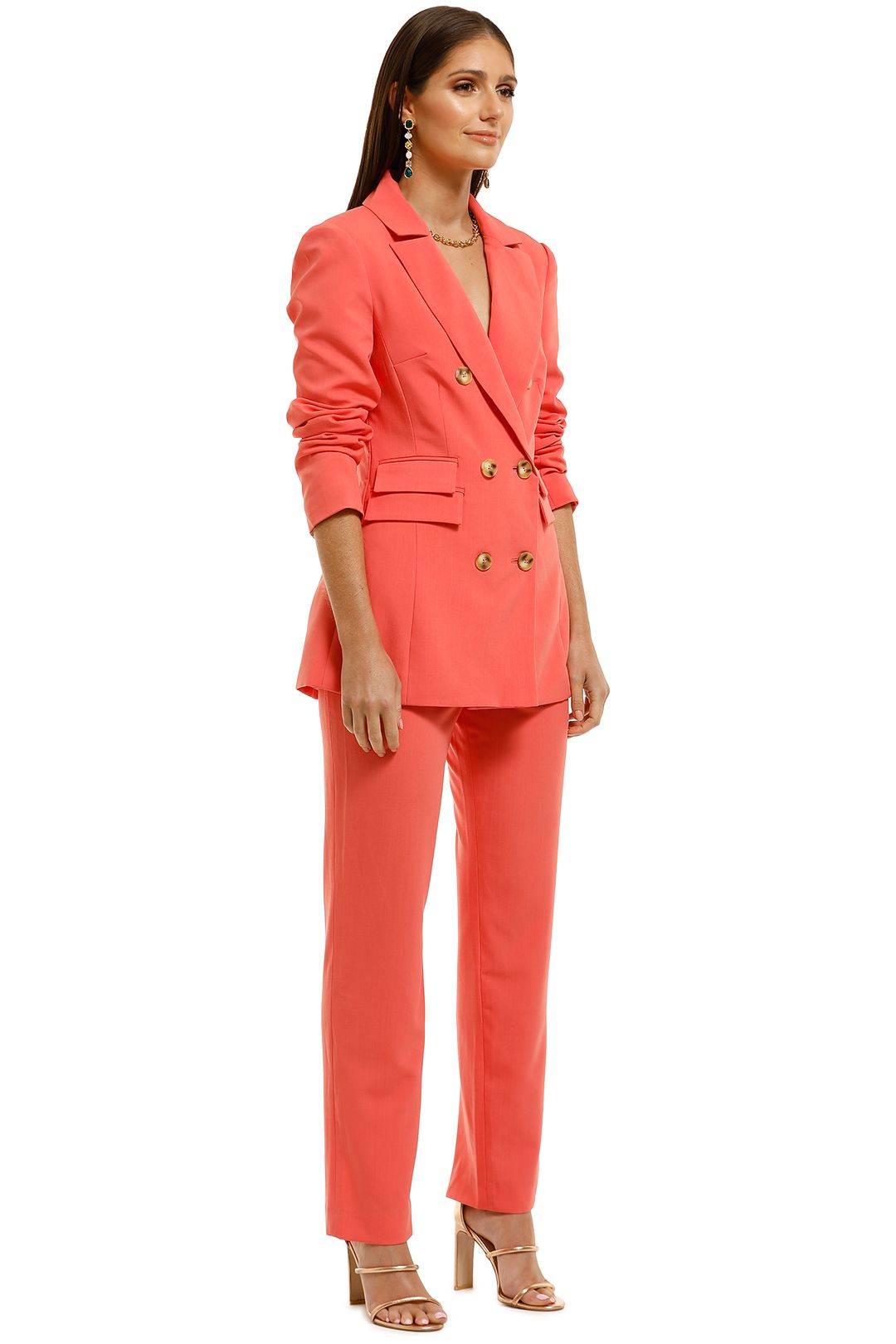 CMEO-Collective-Narrated-Blazer-and-Pant-Set-Watermelon-Side