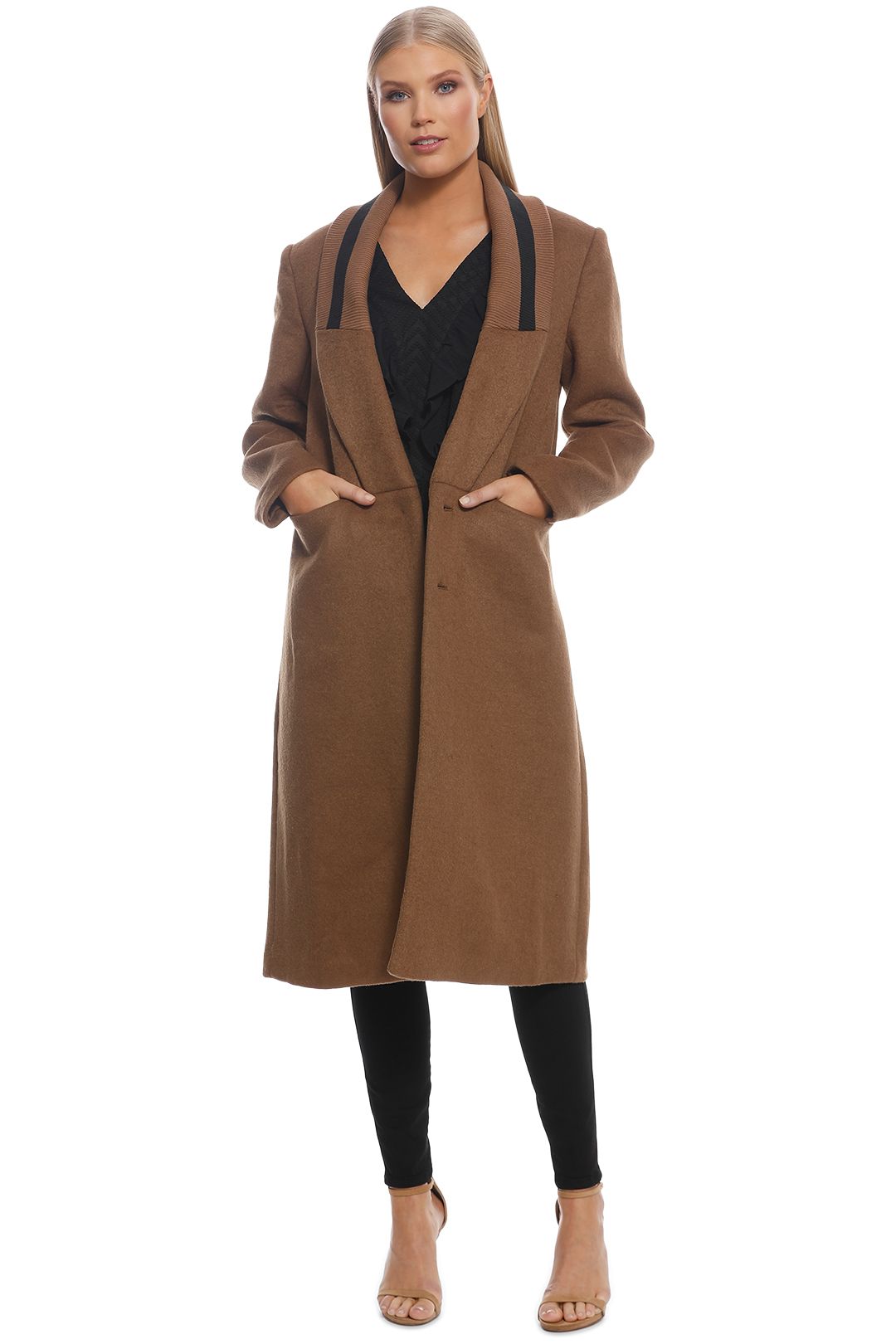 CMEO Collective - Duality Coat - Tan - Front