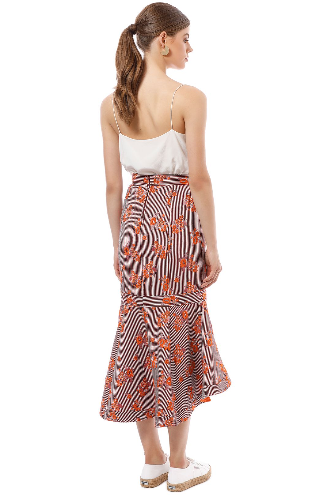 CMEO Collective - Fixation Skirt - Floral - Back