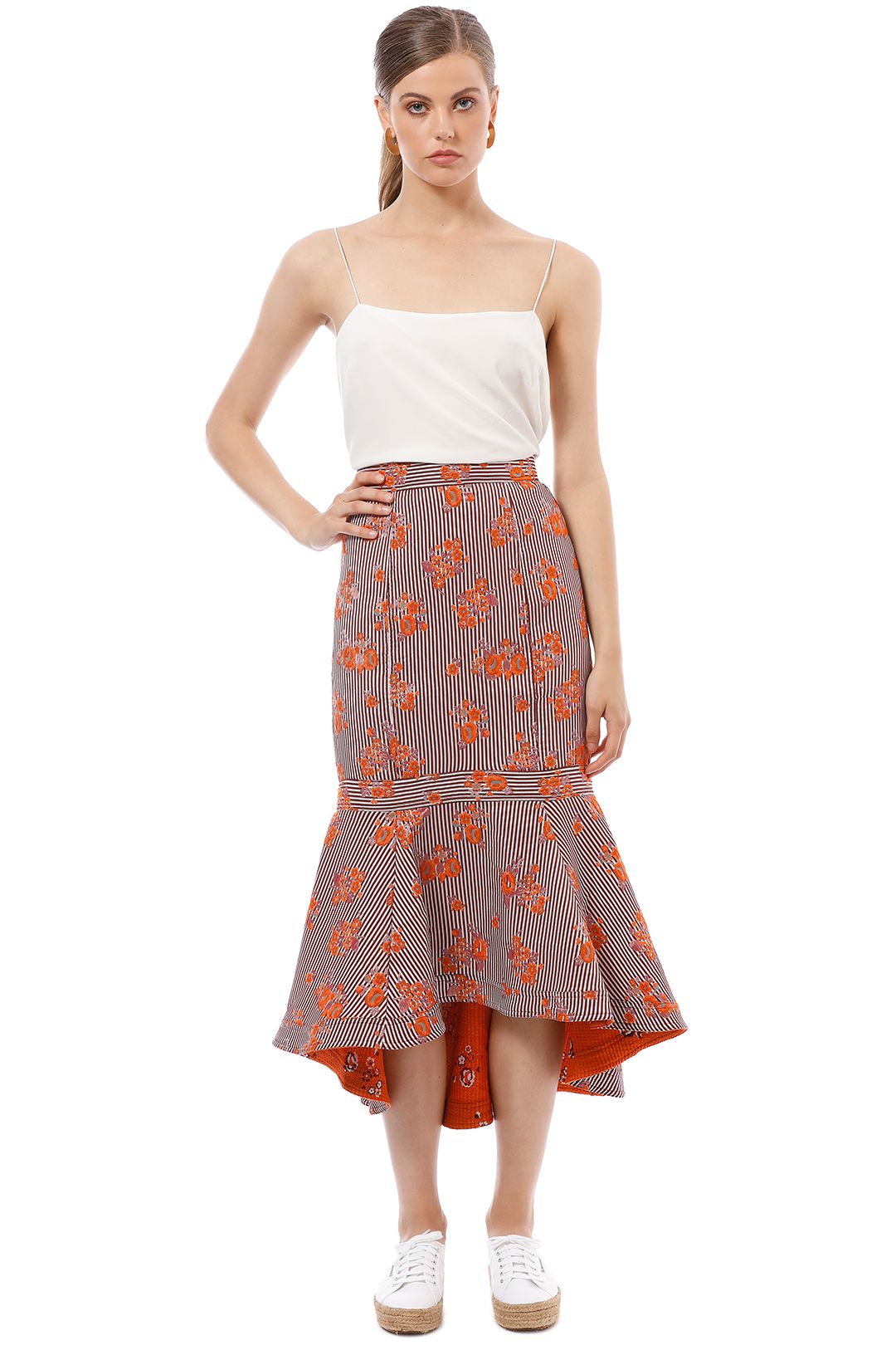 CMEO Collective - Fixation Skirt - Floral - Front