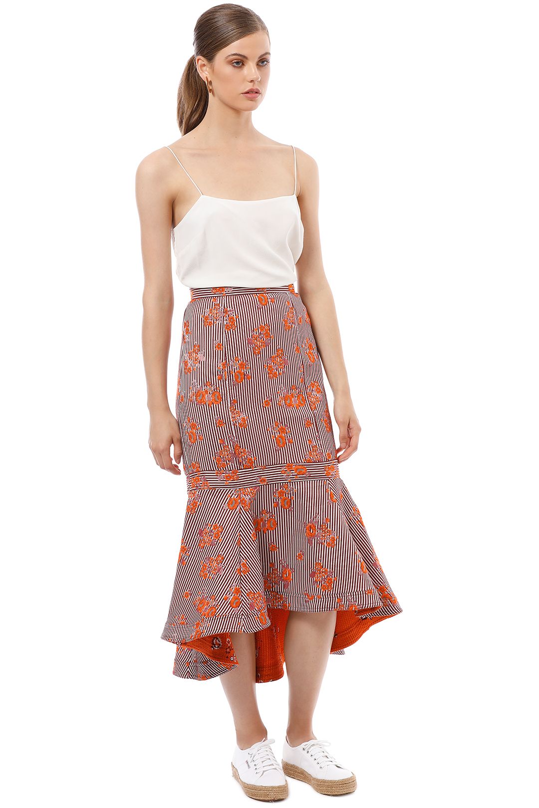 CMEO Collective - Fixation Skirt - Floral - Side