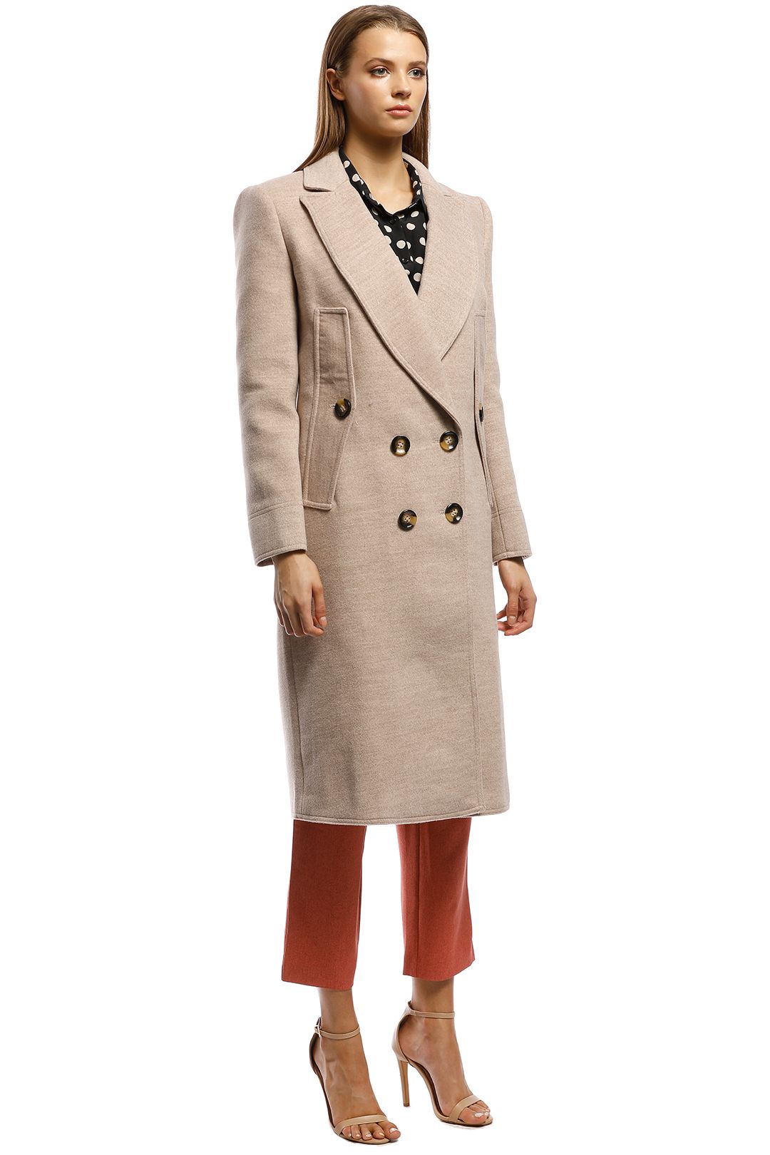 CMEO Collective - Held Up Coat - Brown - Back