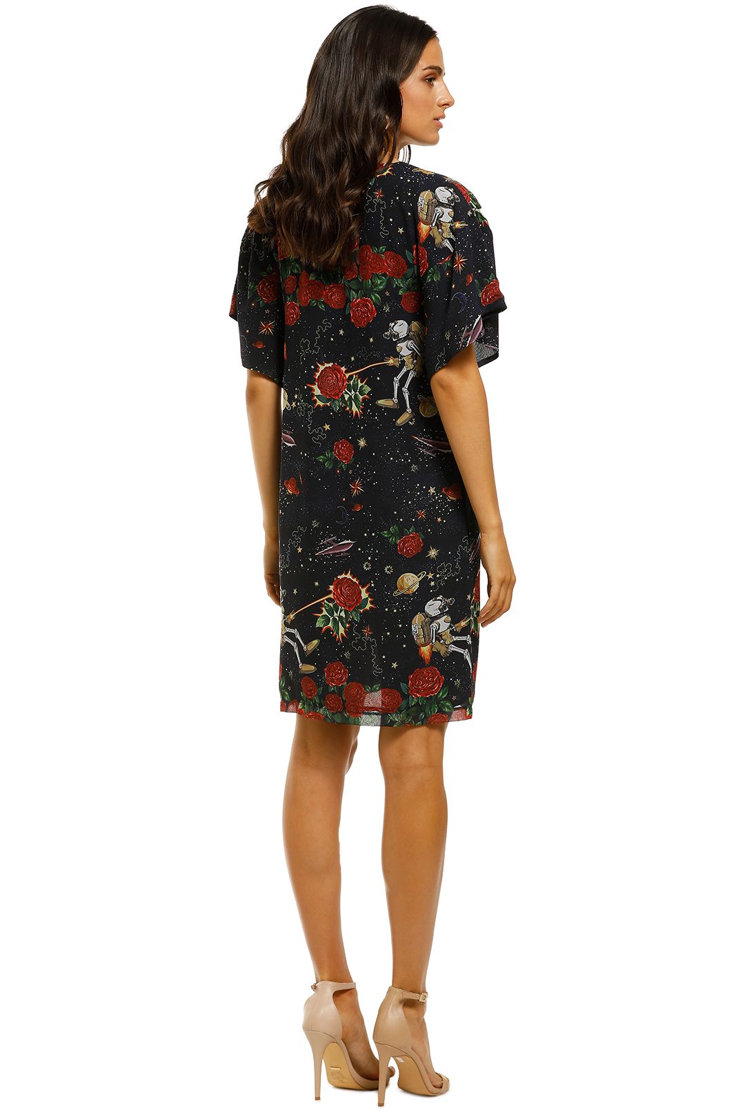 Shift Off Dress Navy Print by Coop By Trelise Cooper for Hire