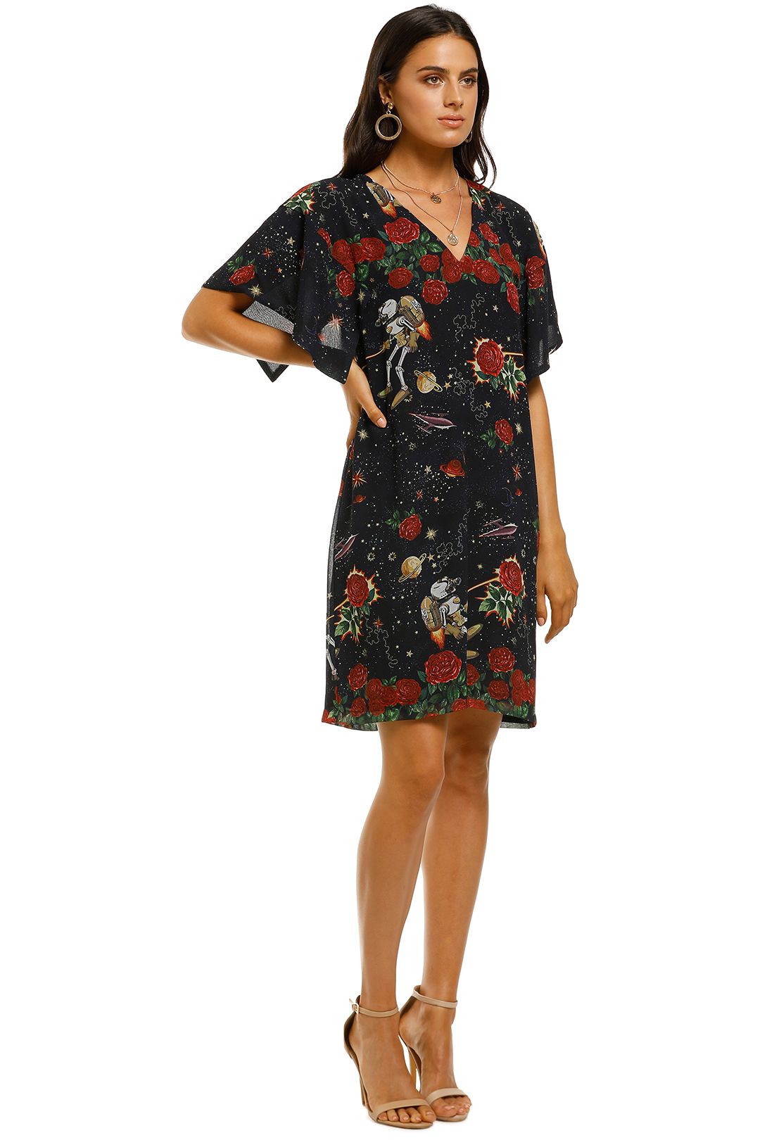 Shift Off Dress Navy Print by Coop By Trelise Cooper for Hire