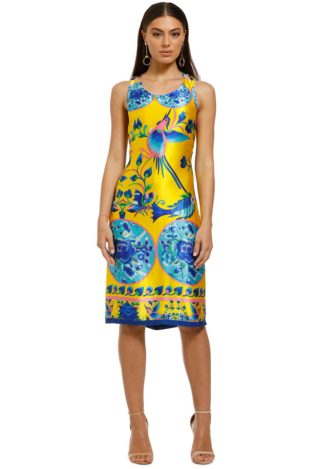 Cooper-by-Trelise-Cooper-Burning-Bright-Dress-Yellow-Print-Front
