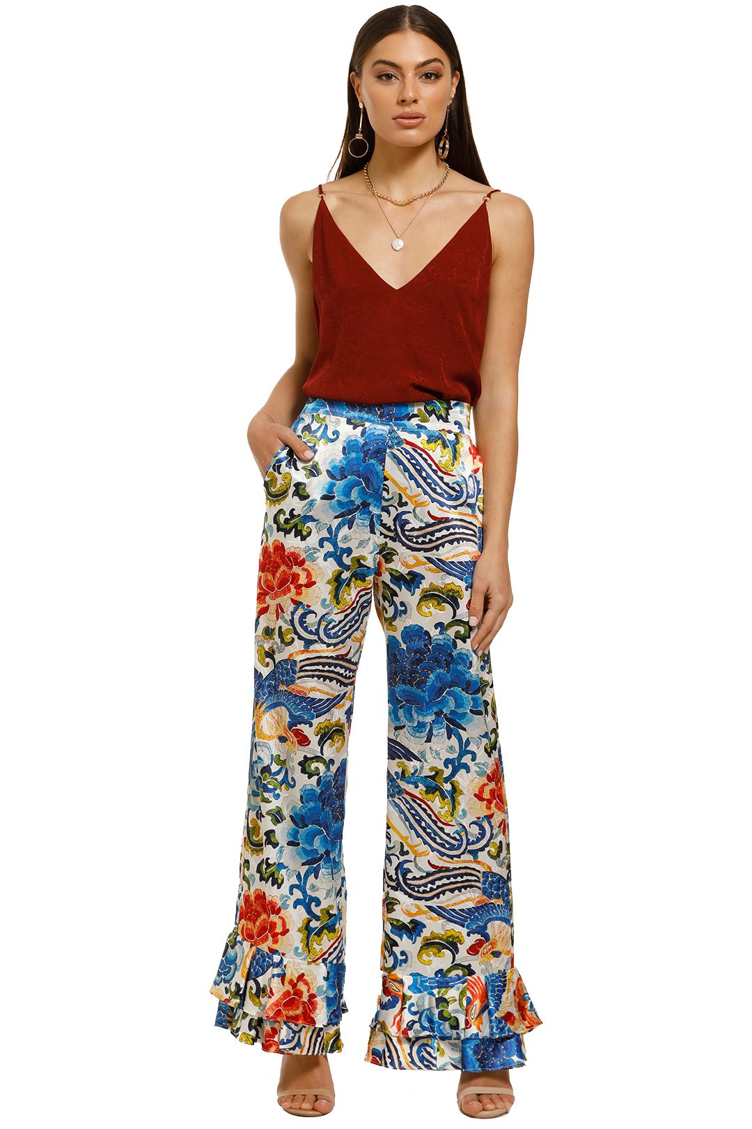 Cooper-By-Trelise-Cooper-Frilling-Feelings-Pant-Blue-Print-Front