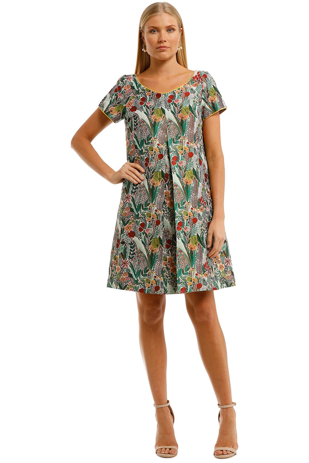 Cooper-By-Trelise-Cooper-Peony-For-Your-Thoughts-Dress-Green-Multi-Front
