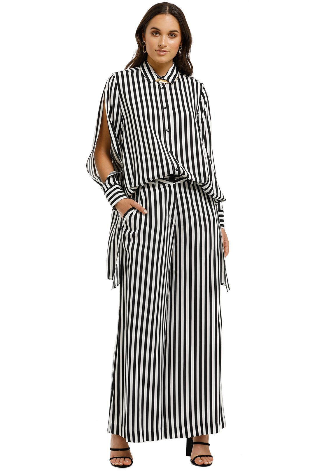 Cooper-By-Trelise-Cooper-Split-Tease-Shirt-Black-White-Stripe-Front