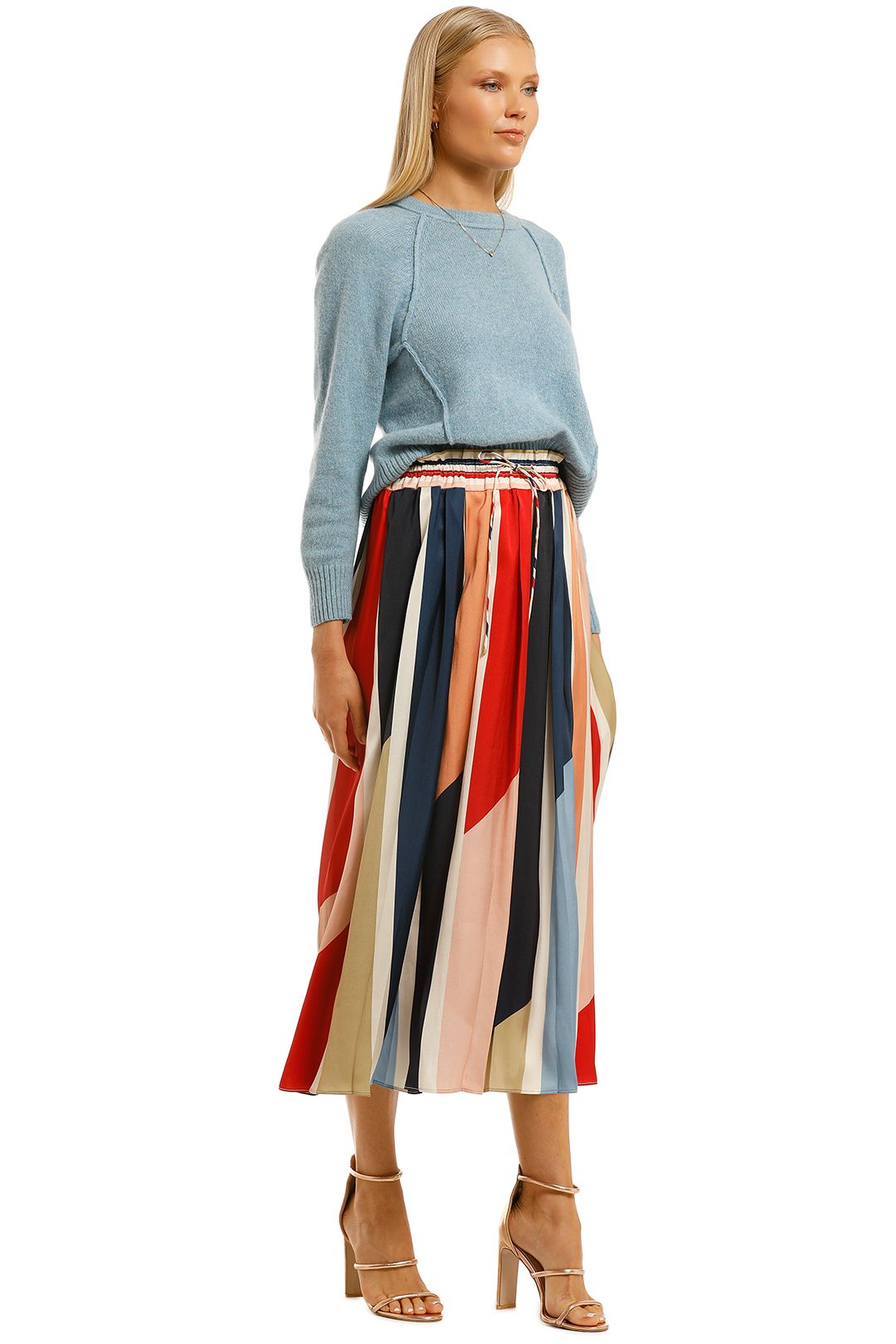 Cooper-St-Charlie-Pleated-Skirt-Print-Light-Side