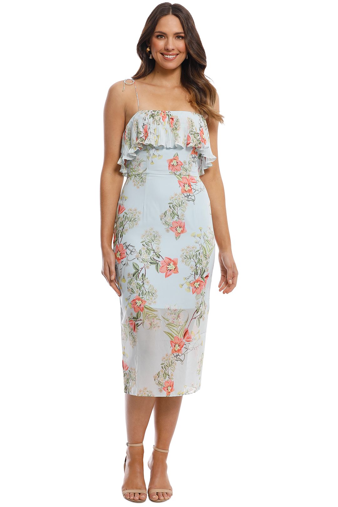 Cooper St - Blooming Knee Length Dress - Print Light - Front