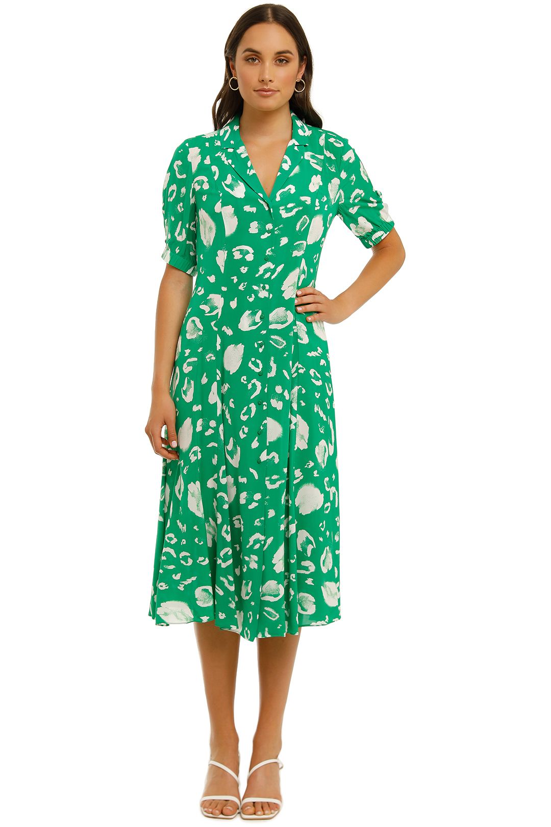 country road green dress