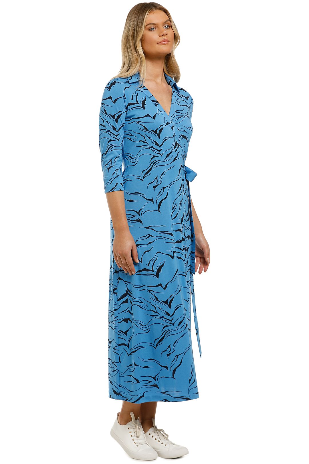 Country-Road-Print-Wrap-Jersey-Dress-Azure-Side