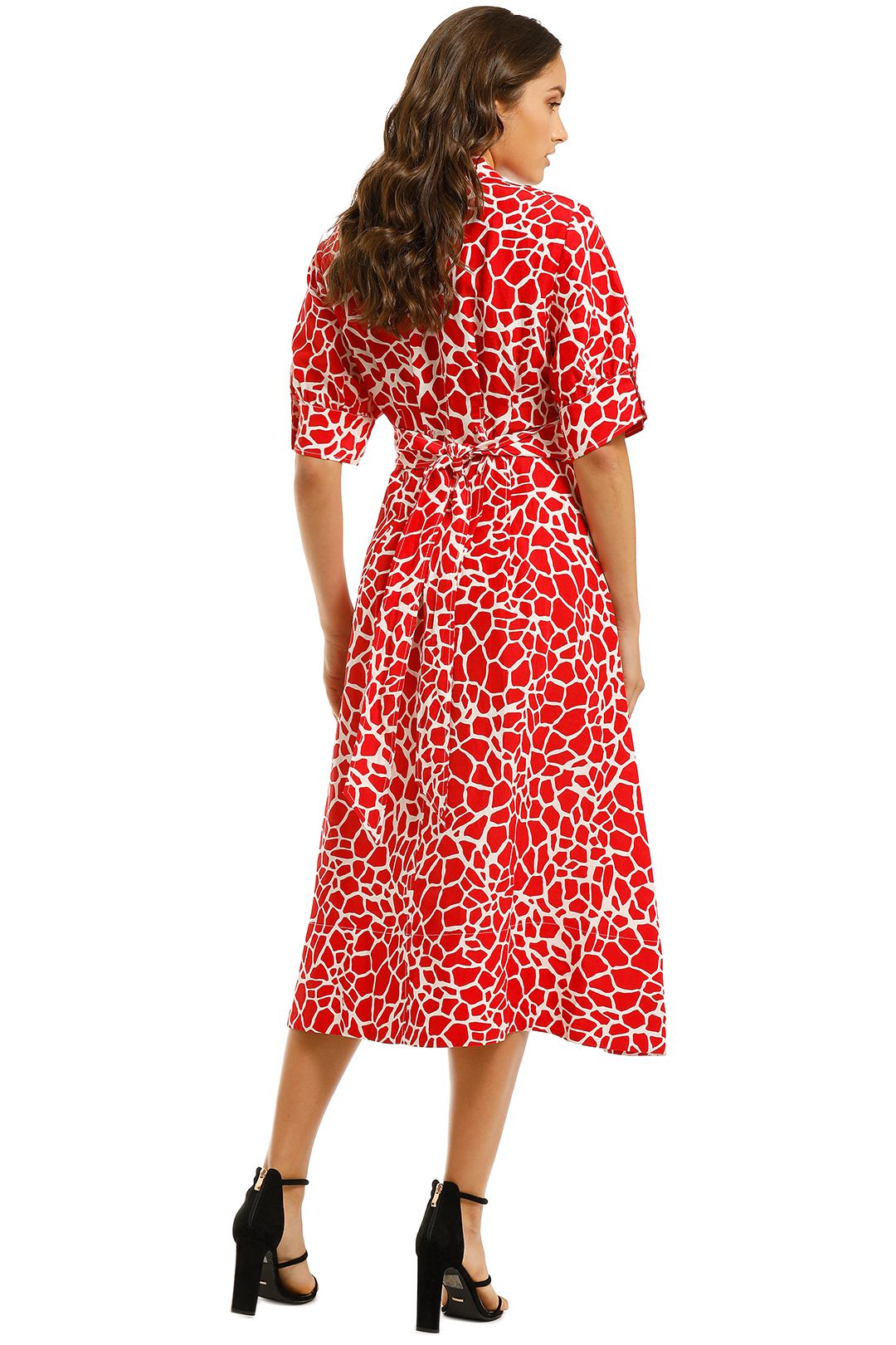 Country-Road-Printed-Contrast-Stitch-Dress-Scarlet-Back