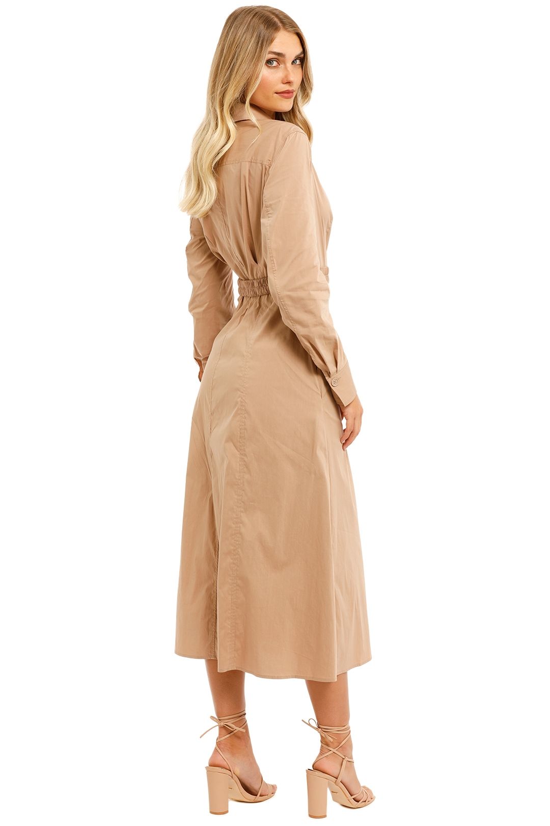 Hire Belted Poplin Shirt Dress 