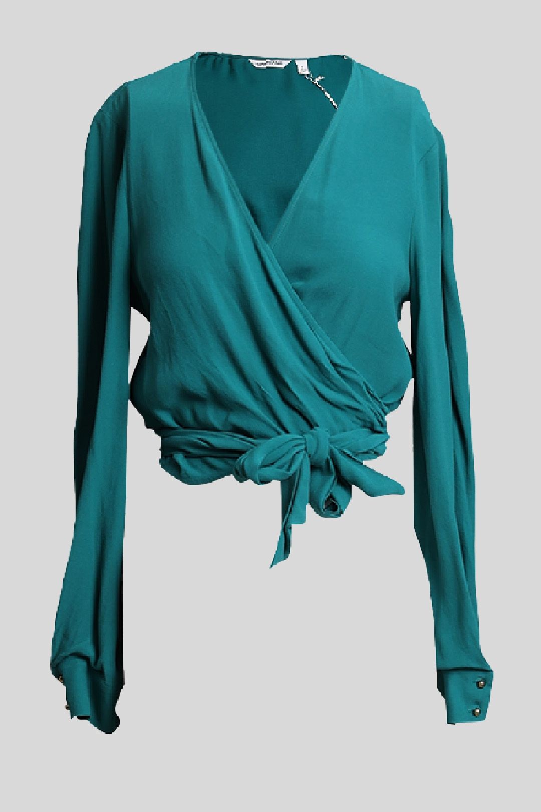Country Road - Green Wrap Top