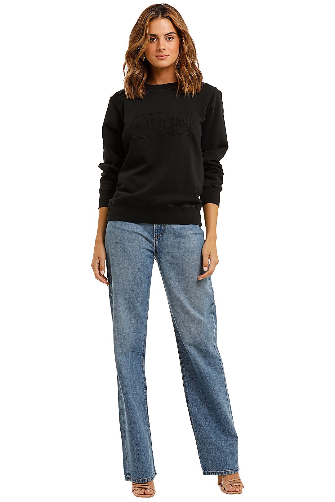 country road heritage sweat black