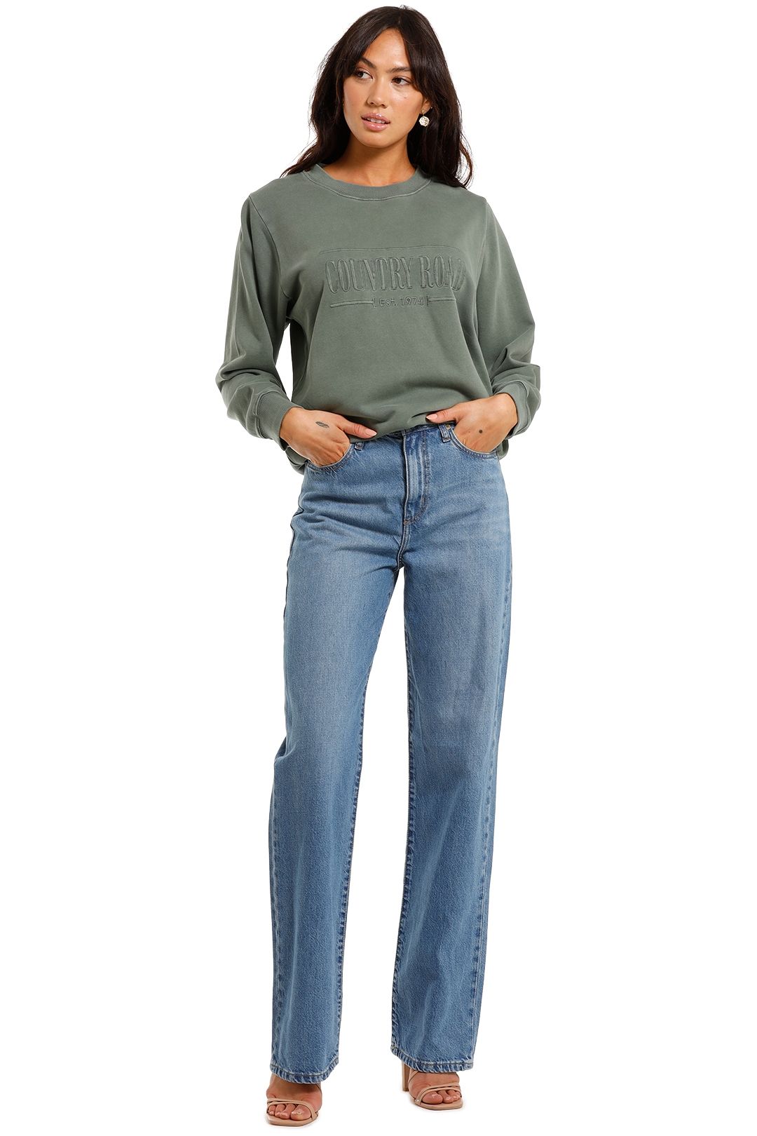 Image of Country Road - Heritage Sweat - Sage