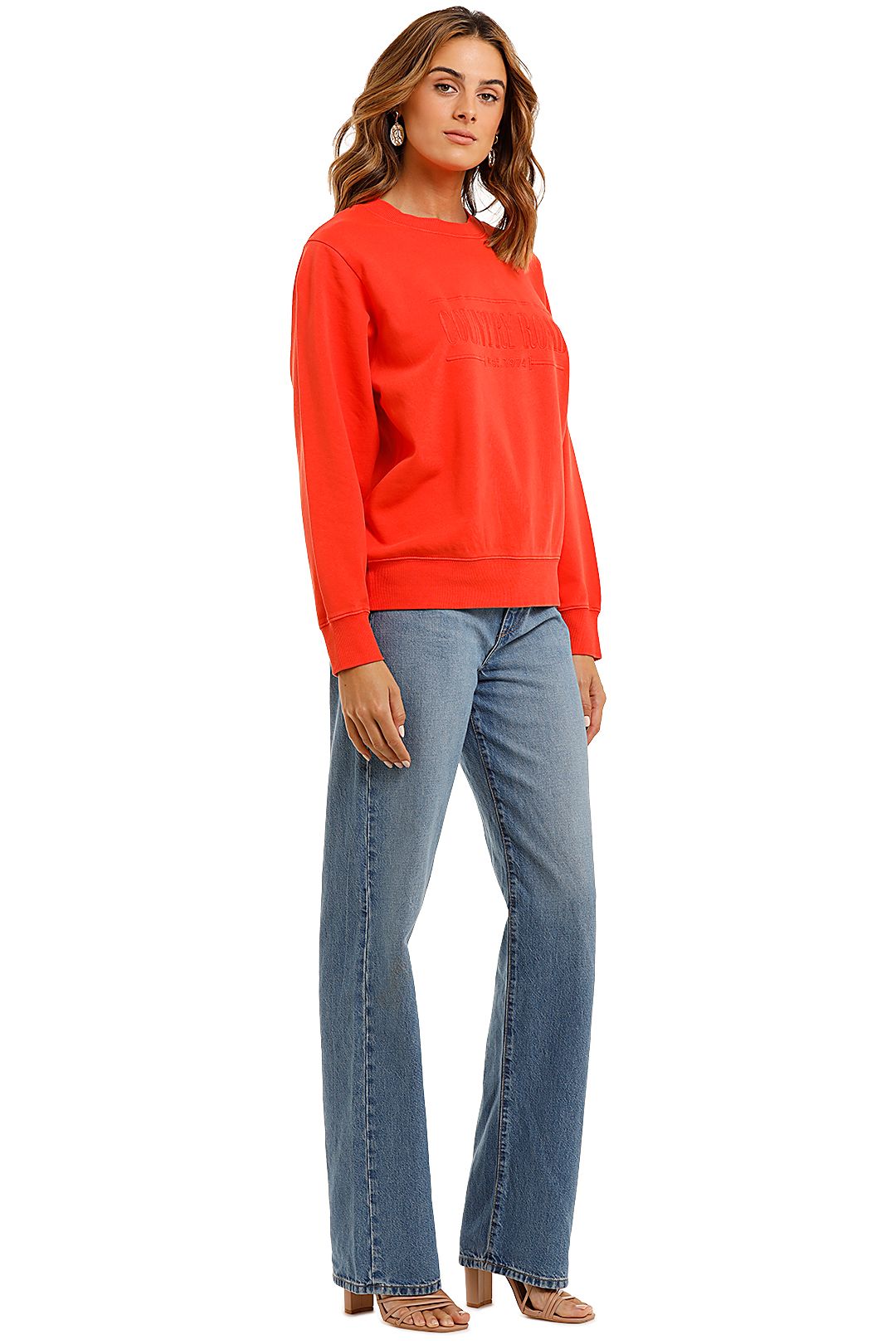 Country Road Heritage Sweat Tangelo Long Sleeve