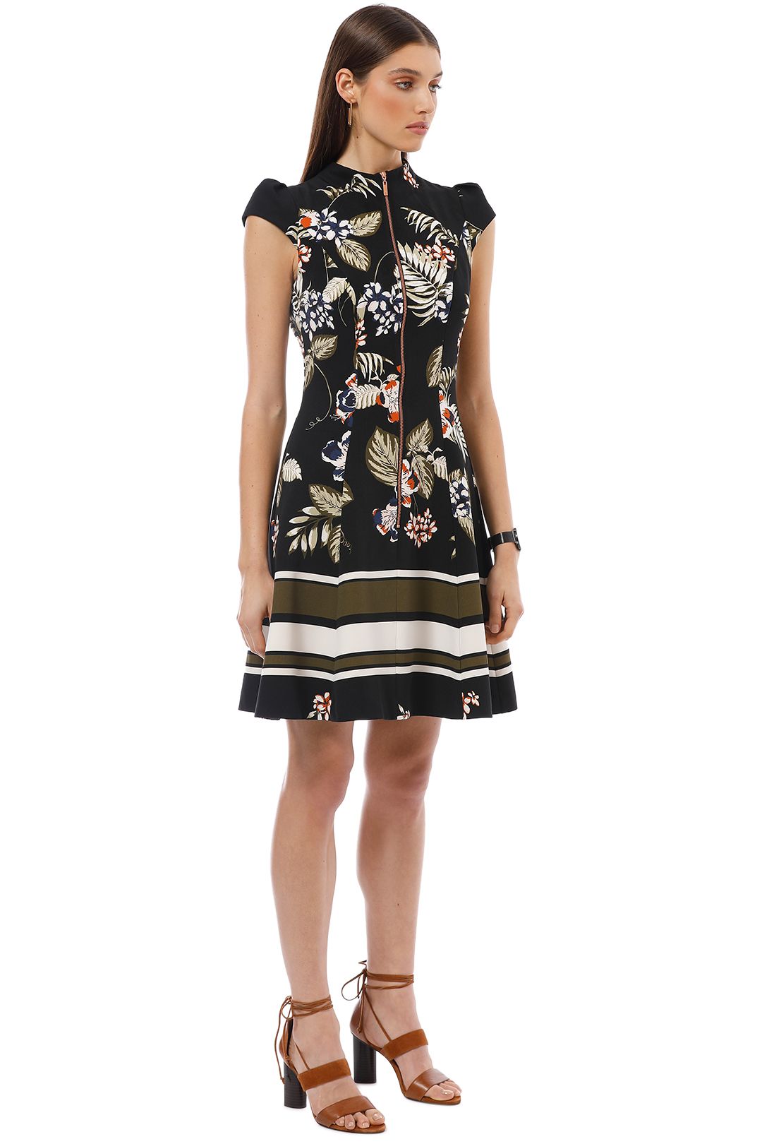 cue zip front dress
