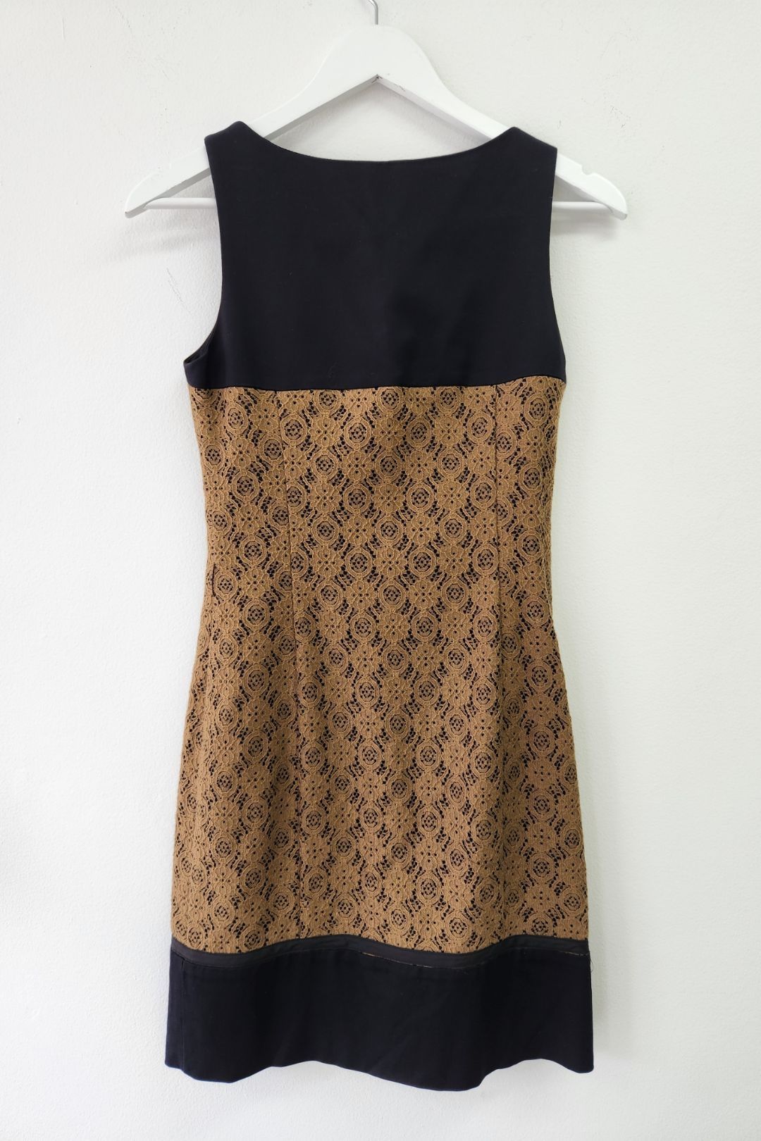 Cue - Khaki Mini Lace Dress