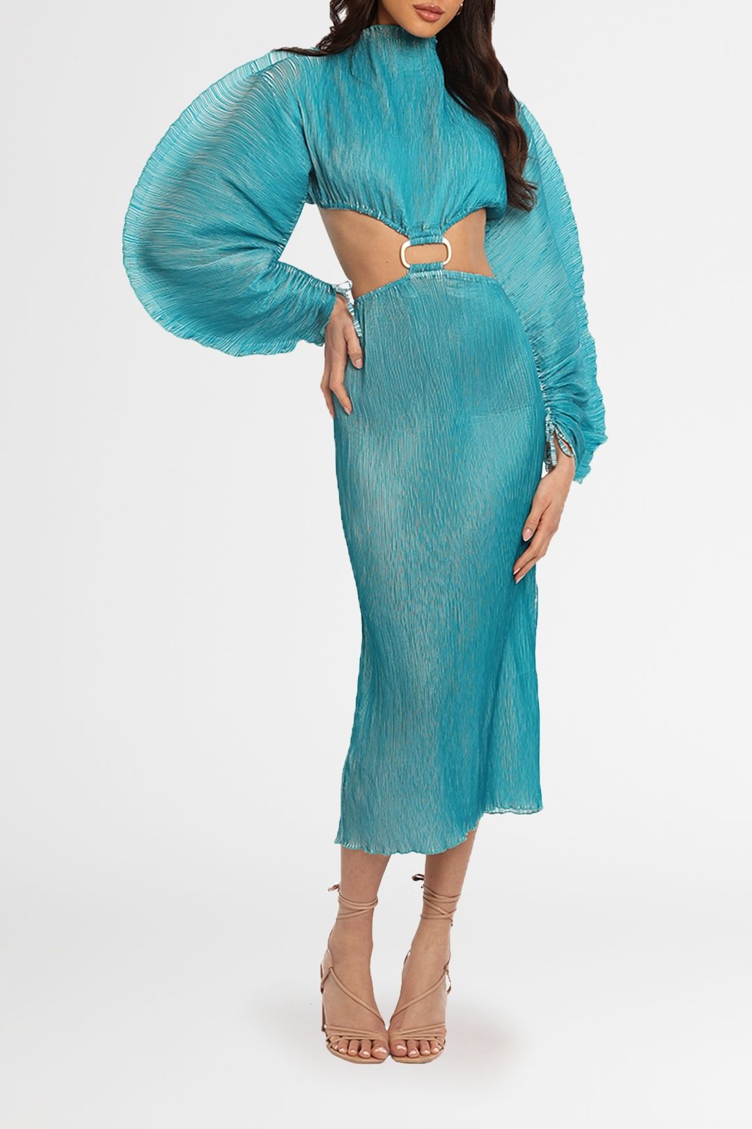 Cult Gaia Akilah Midi Dress blue