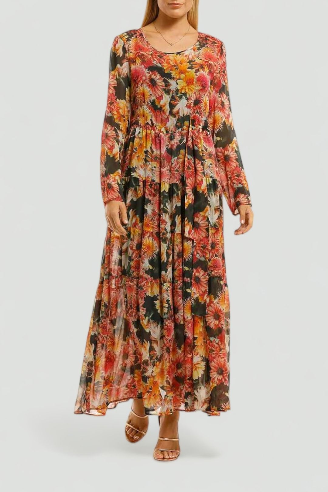 Curate-by-Trelise-Cooper-Dont-Get-Me-Long-Dress-Flower-Front