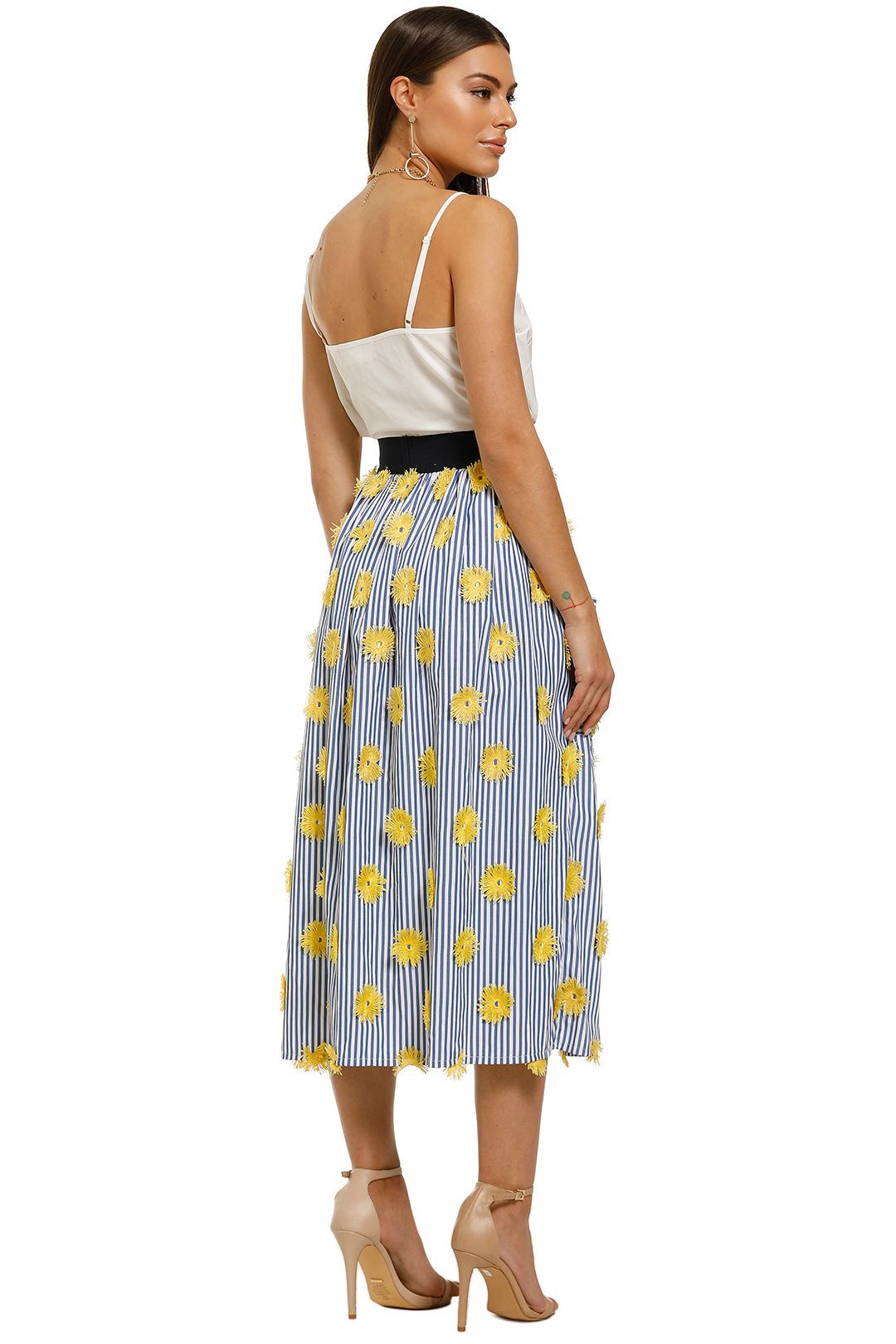Full Sun Skirt in Stripes by Curate by Trelise Cooper for Rent GlamCorner
