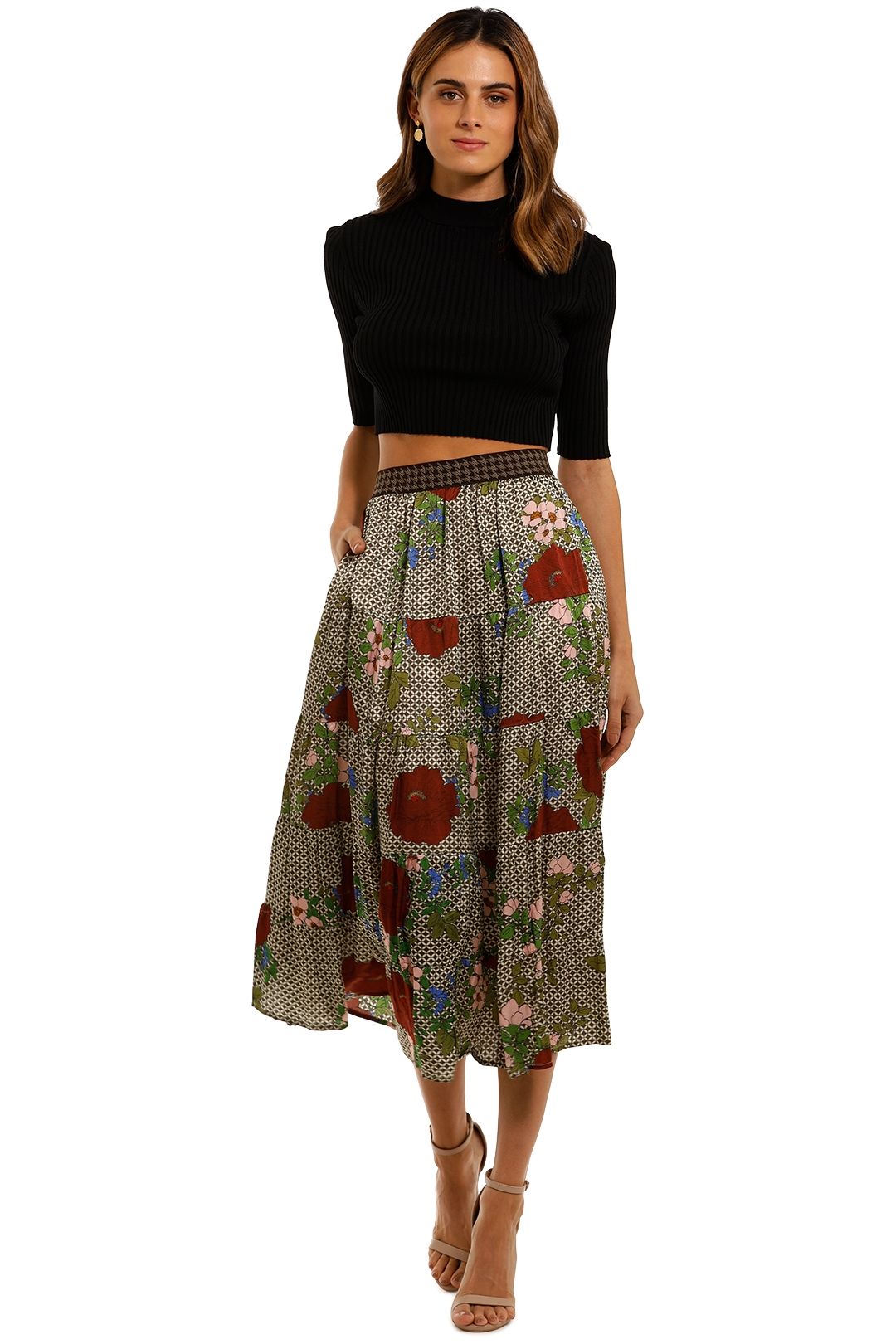 Hire The Last Layer Skirt in Floral Curate By Trelise Cooper GlamCorner