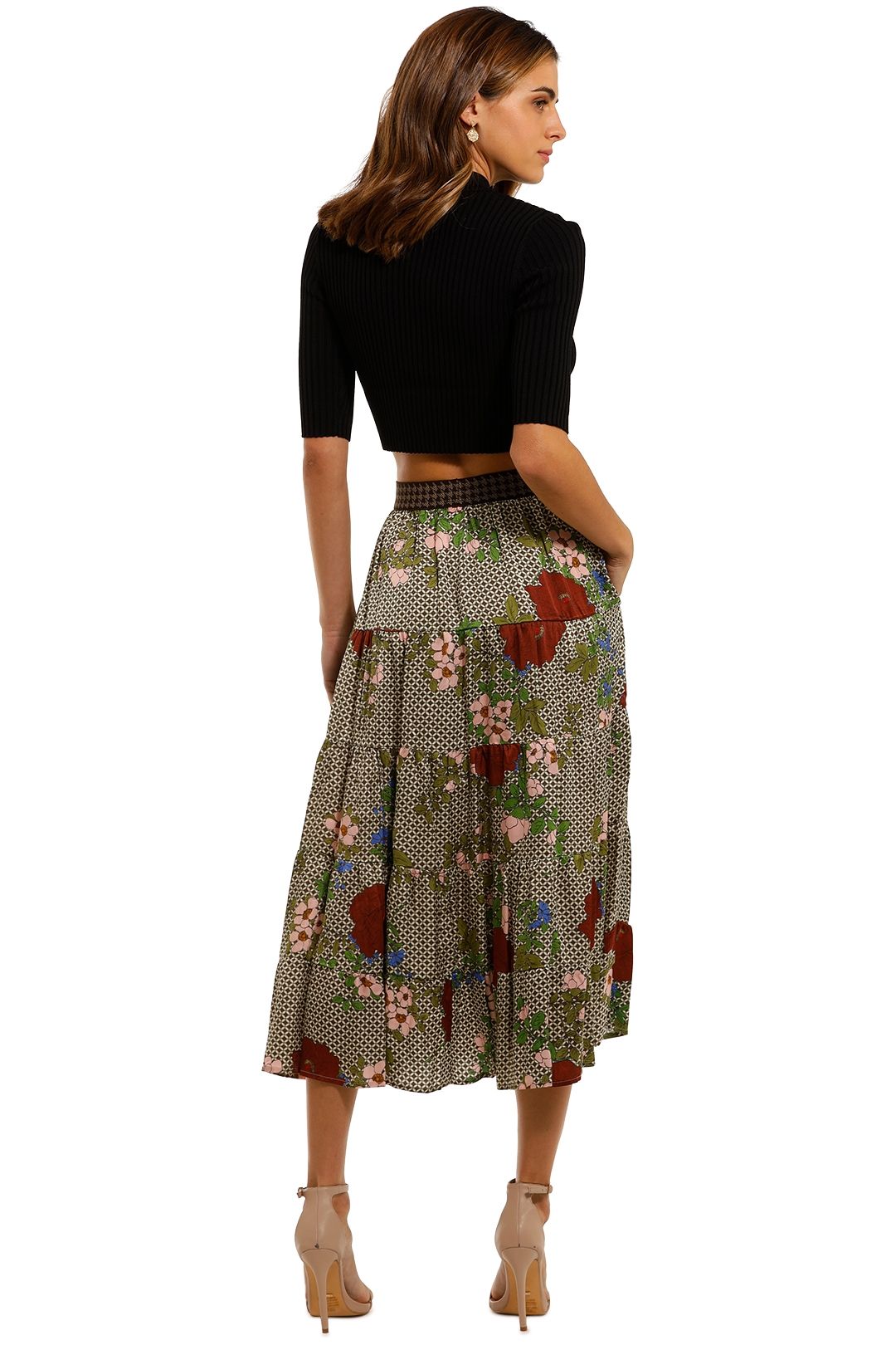 Hire The Last Layer Skirt in Floral | Curate By Trelise Cooper | GlamCorner