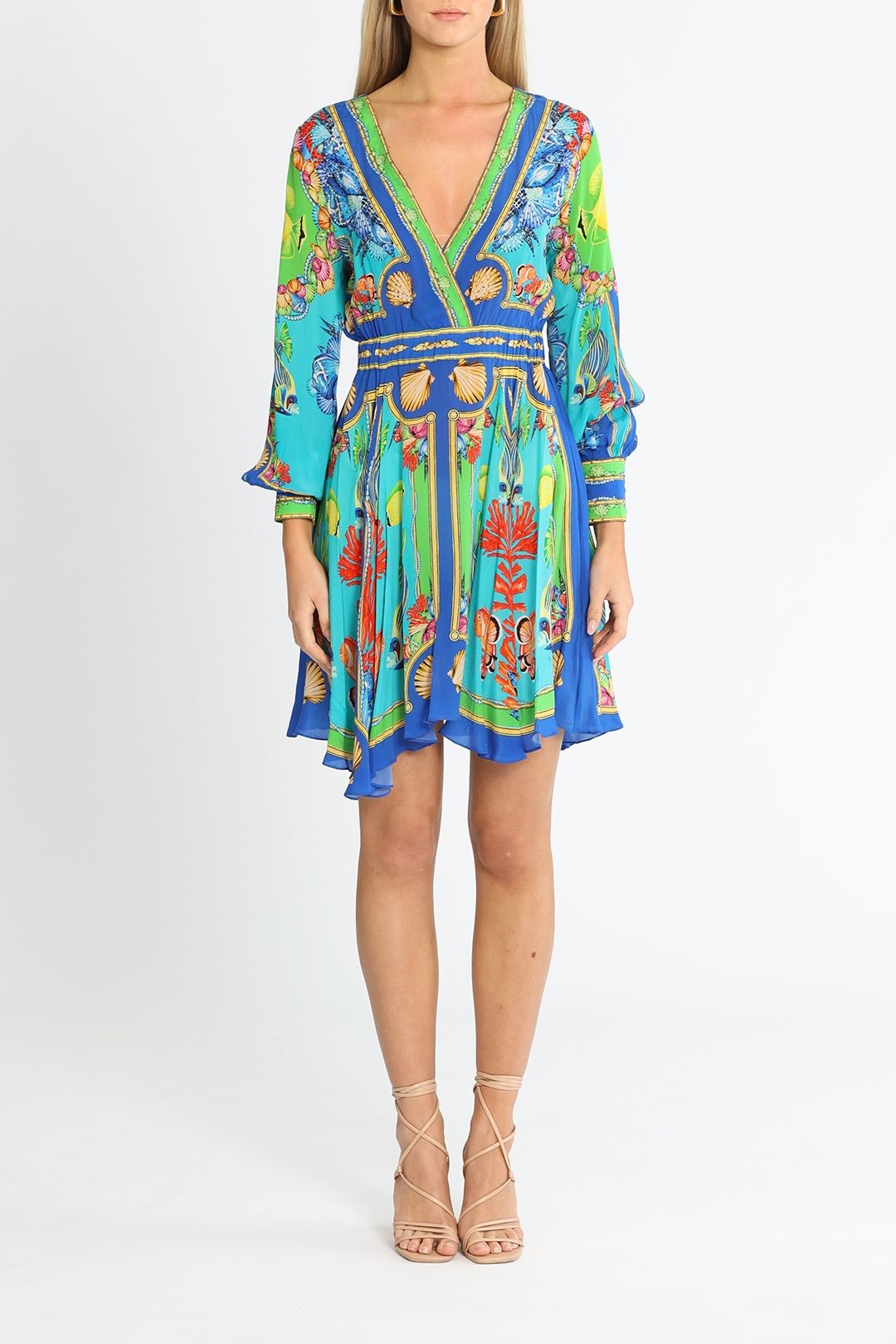 Czarina Deep In The Ocean Short Dress
