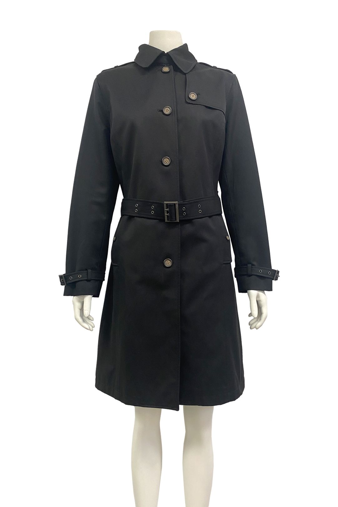 Buy Trench Coat Black David Lawrence GlamCorner