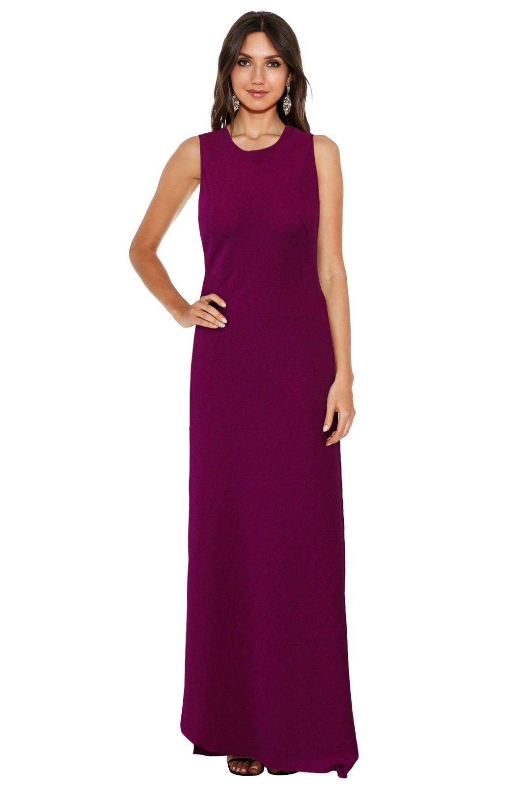 Diane von Furstenberg - Diagonal Panel Maxi - Ruby - Front