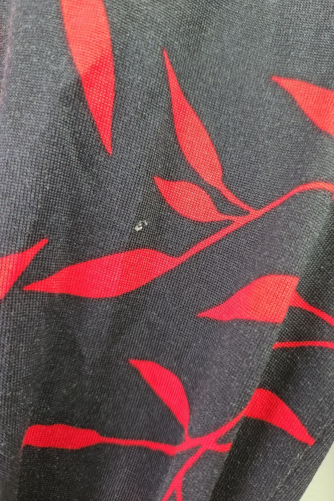 Diane Von Furstenberg - Black Leaves Print Silk Dress